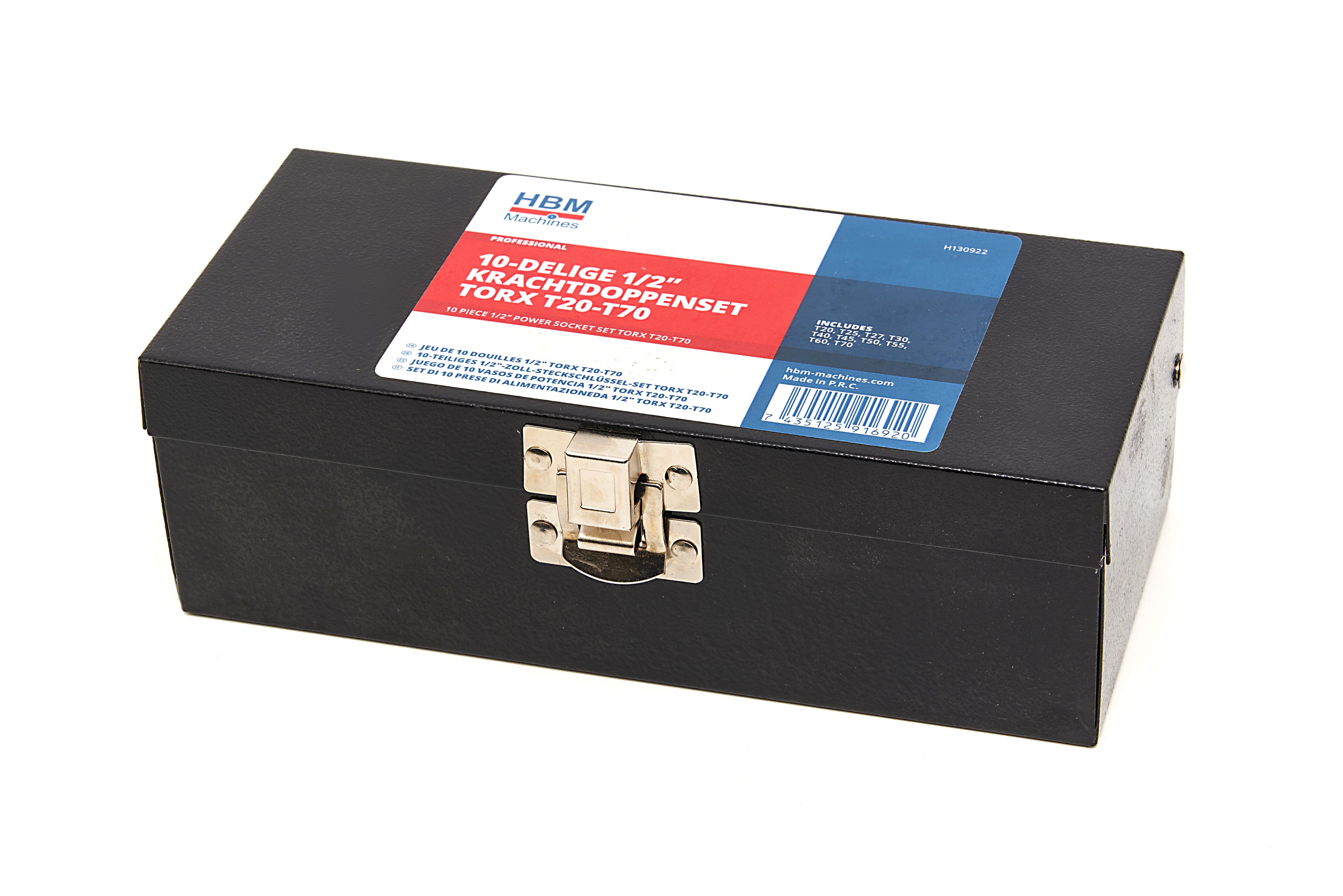 HBM 10 pièces professionnelles 1/2 inch Power Nuts Set Torx T20-T70 Image 4
