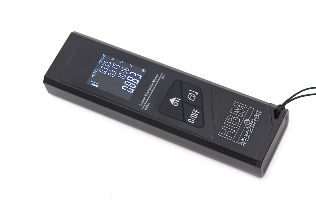 HBM 2 in 1 Professionelles 40 Meter Laser-Distanzmessgerät mit Winkelmessfunktion