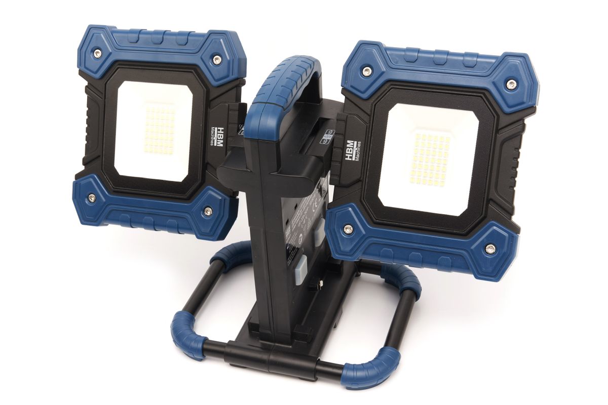 HBM foco LED de obra regulable 2 × 30 Watt, 2 × 5650 lúmenes, 6500 K
