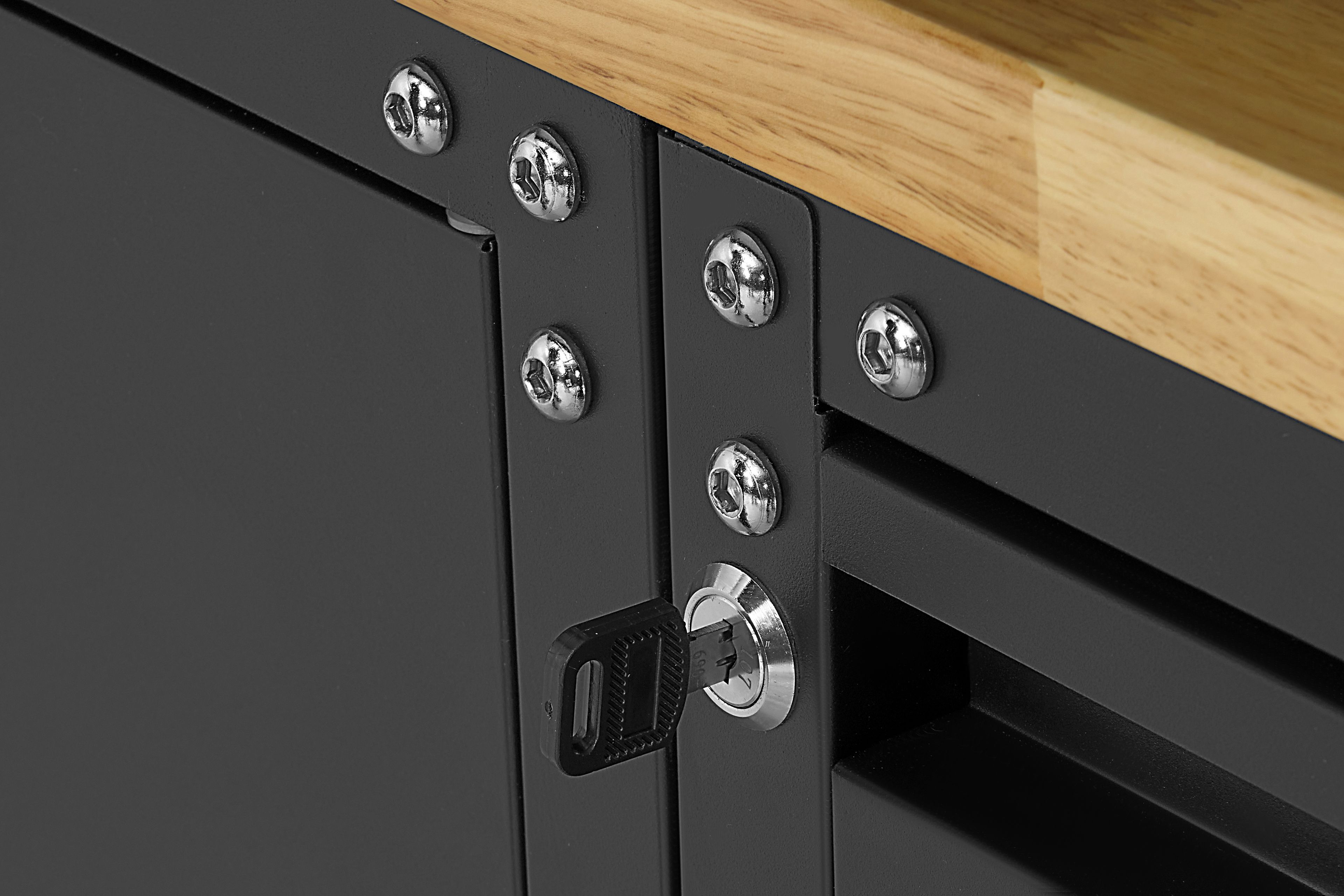 Système d'atelier modulaire premium HBM, 16 pièces, noir mat Image 16