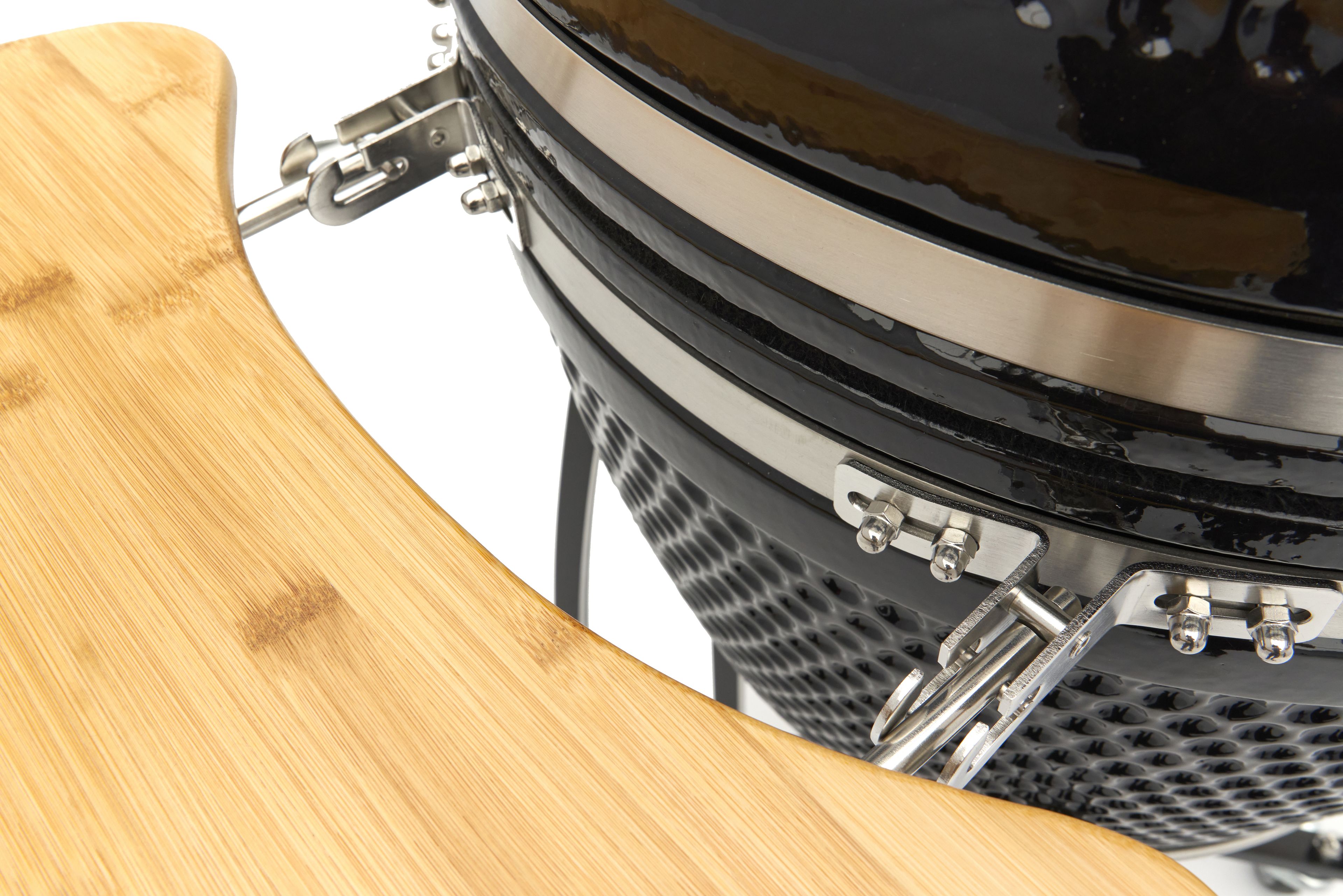 Barbecue Kamado en céramique de 55 cm sur socle mobile Black Edition Image 18