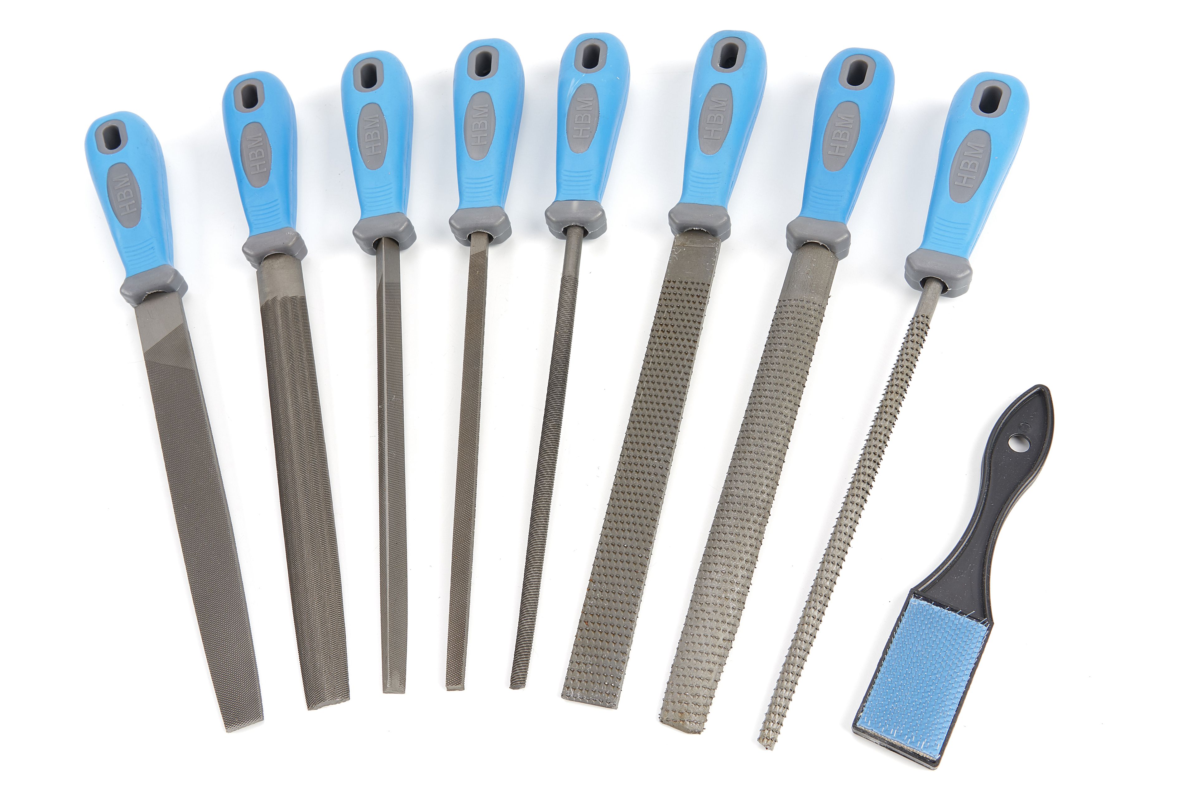 HBM 9 Delige Vijlenset en Raspenset Image 2