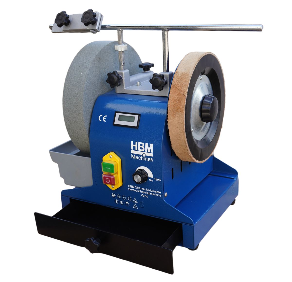 HBM Rectificadora de herramientas universal variable de 250 mm