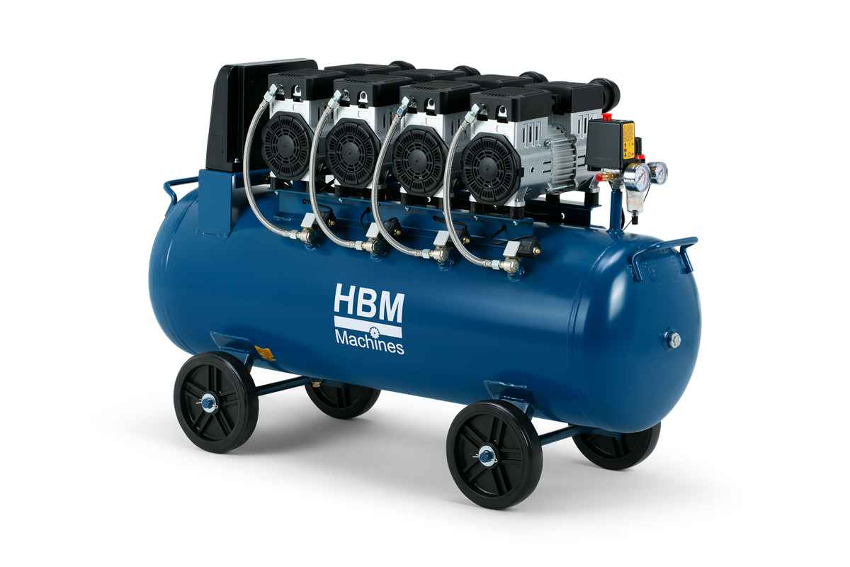 HBM Flüsterkompressor, 4 PS, 120 Liter