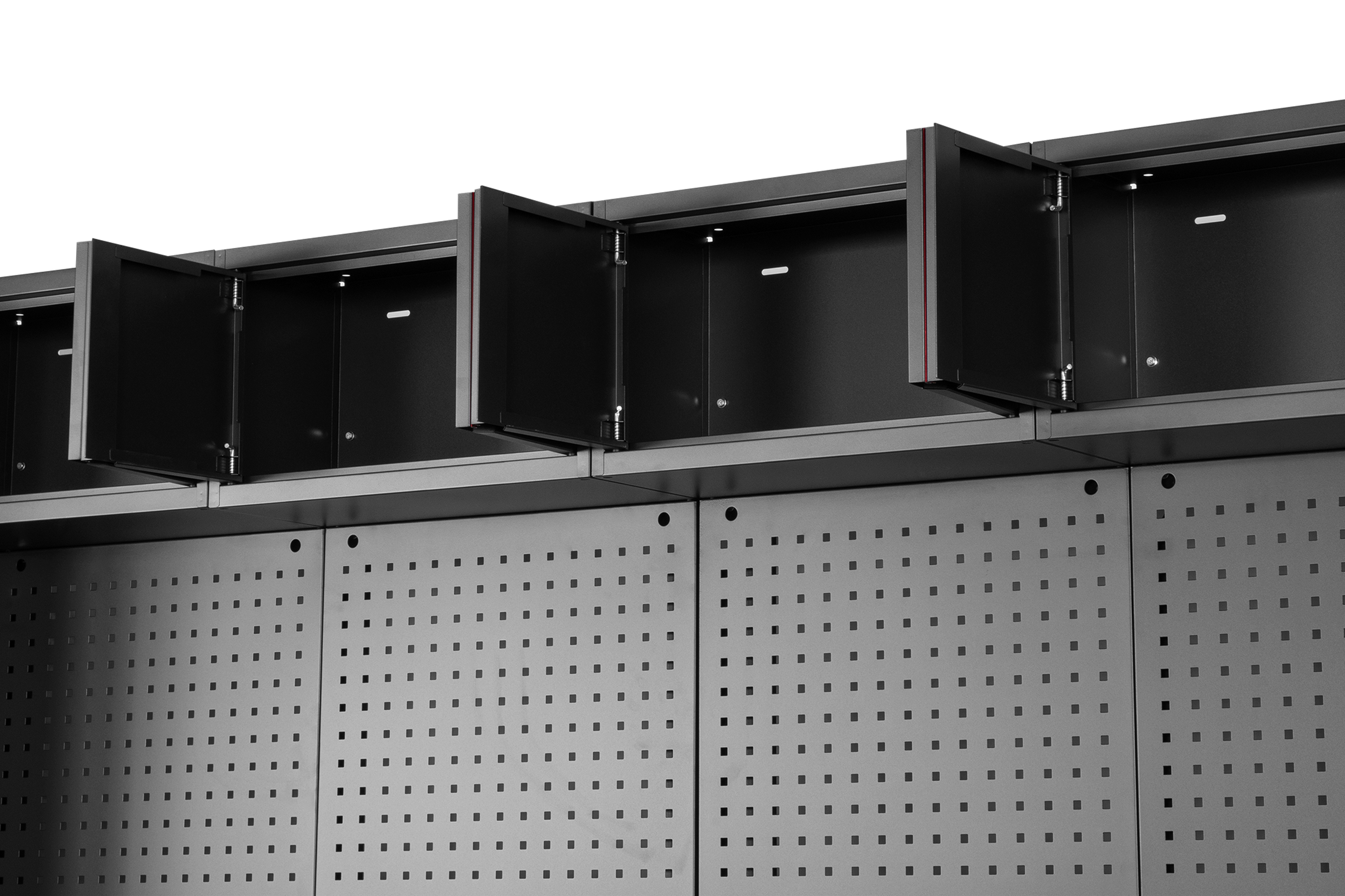 HBM modulair werkplaatssysteem 12-delig, zwart rood Image 6