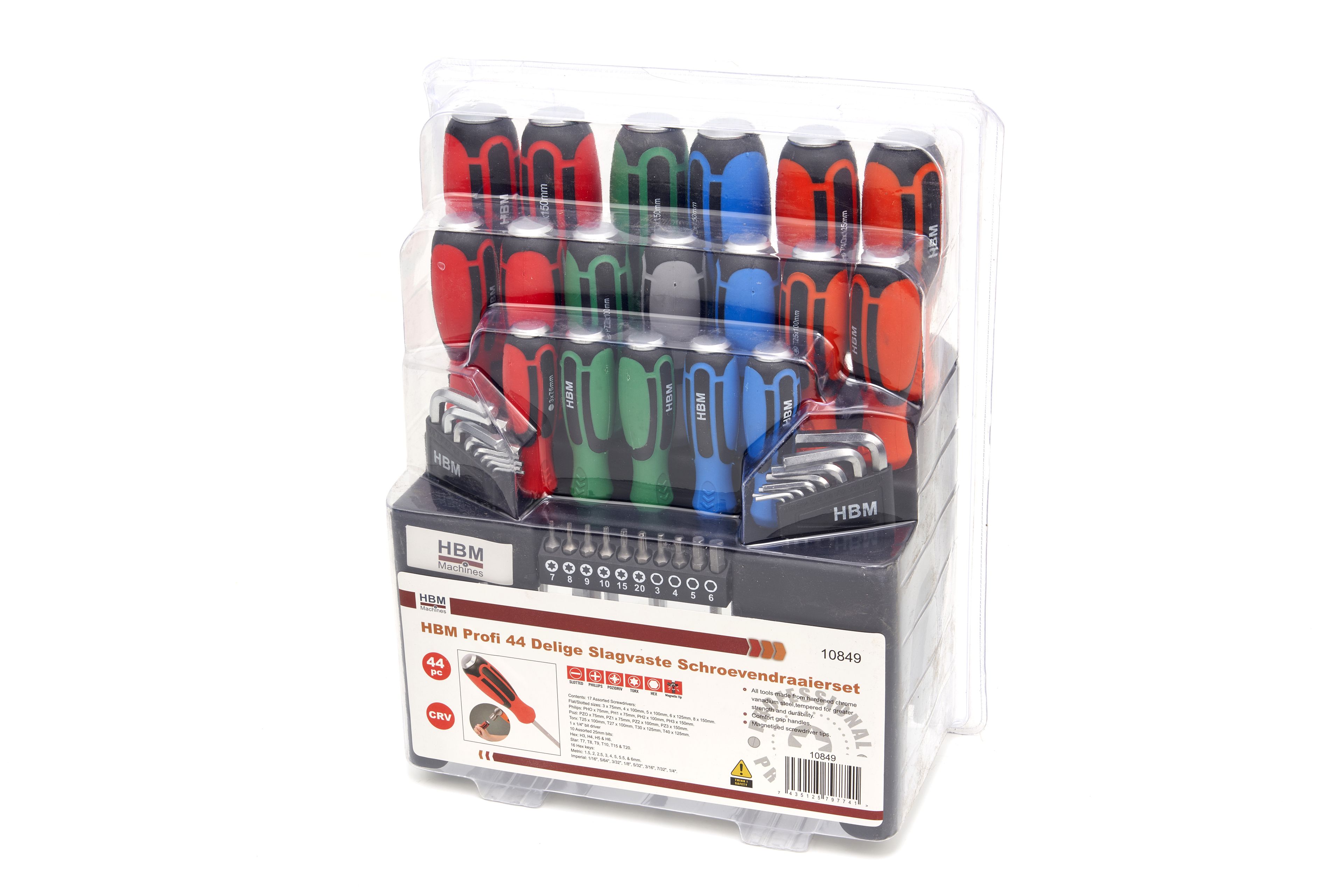 HBM Profi 44 Delige Slagvaste Schroevendraaierset Image 9