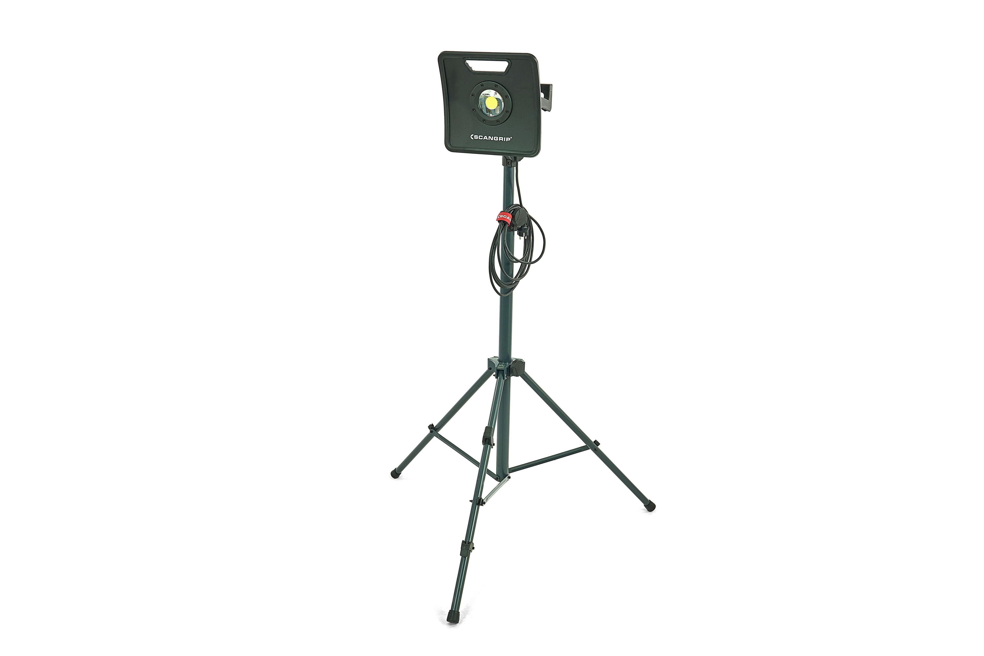 Scangrip Nova 12K LED Baulicht + Stativ 1-3 m - Dimmbar - 10000Lm