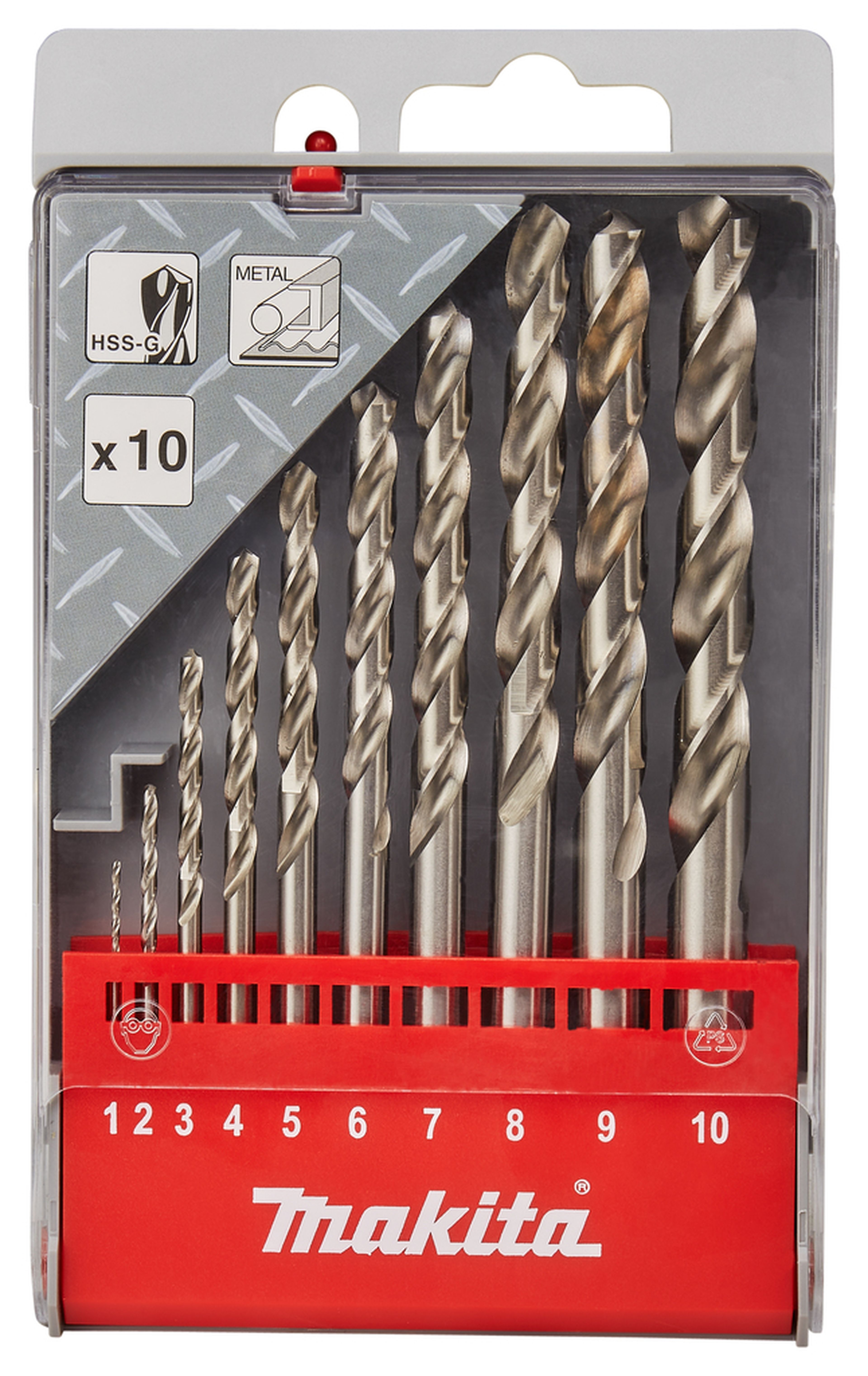 Set di punte per metallo Makita di 10 pezzi D-57205 Image 2