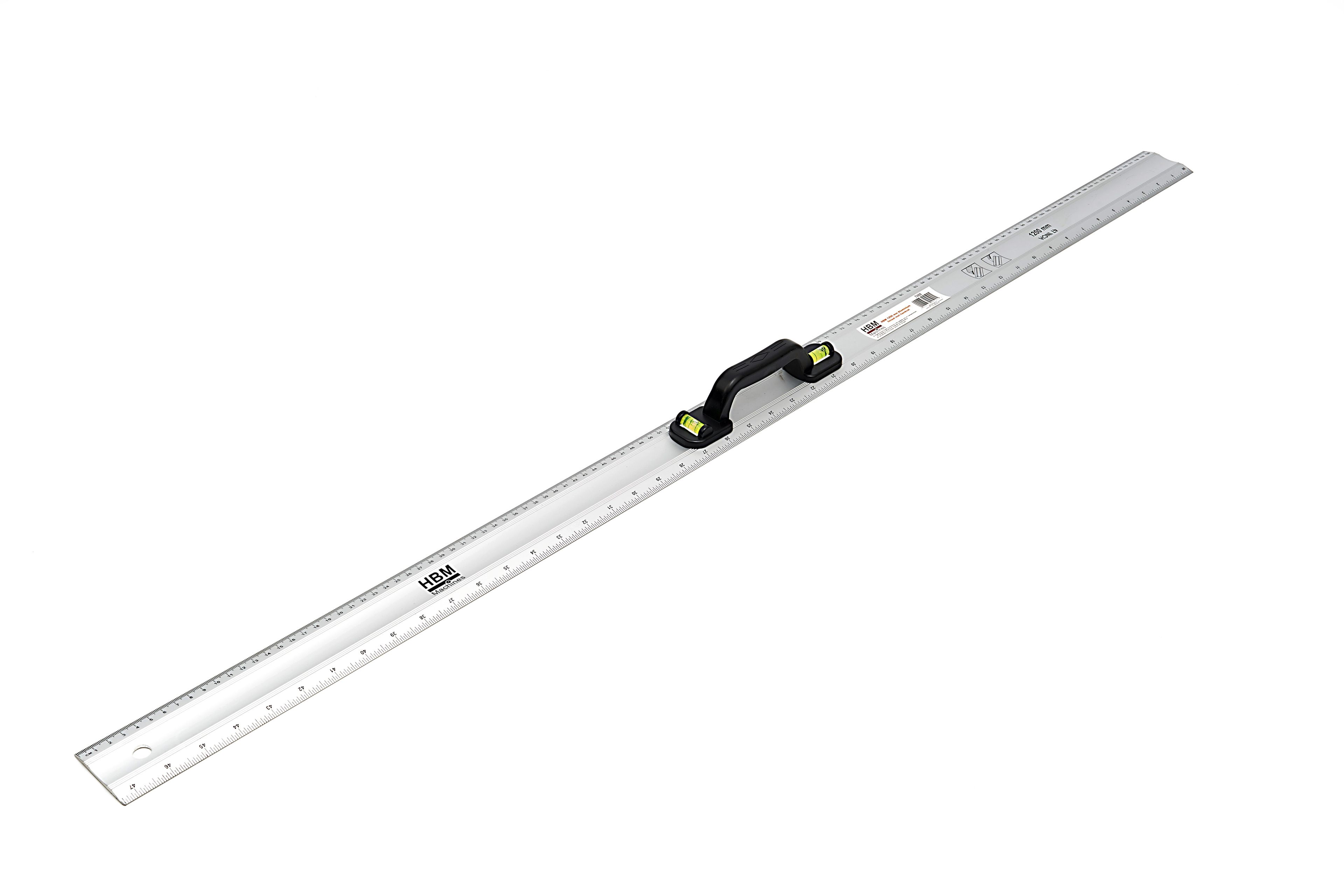 HBM Règle en aluminium de 1 200 mm avec poignée