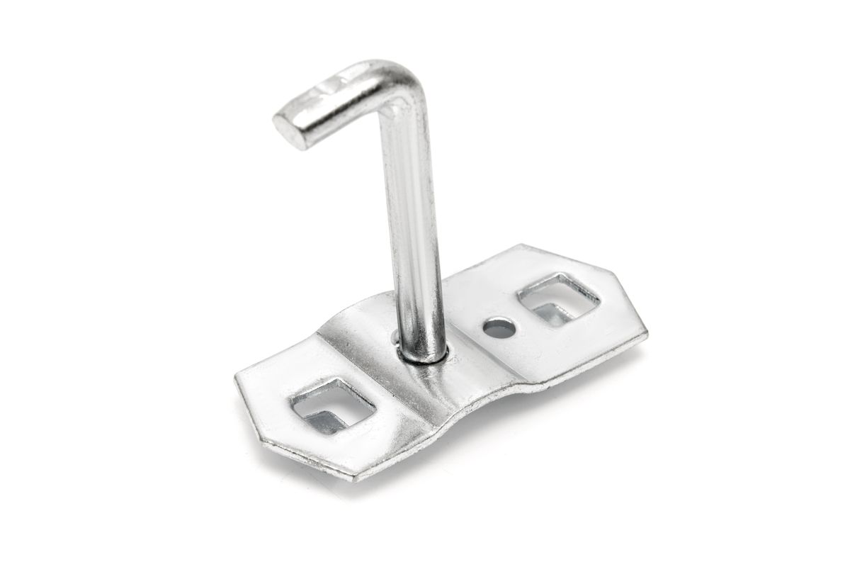Gancho simple HBM 50 x 6 mm para pared de herramientas