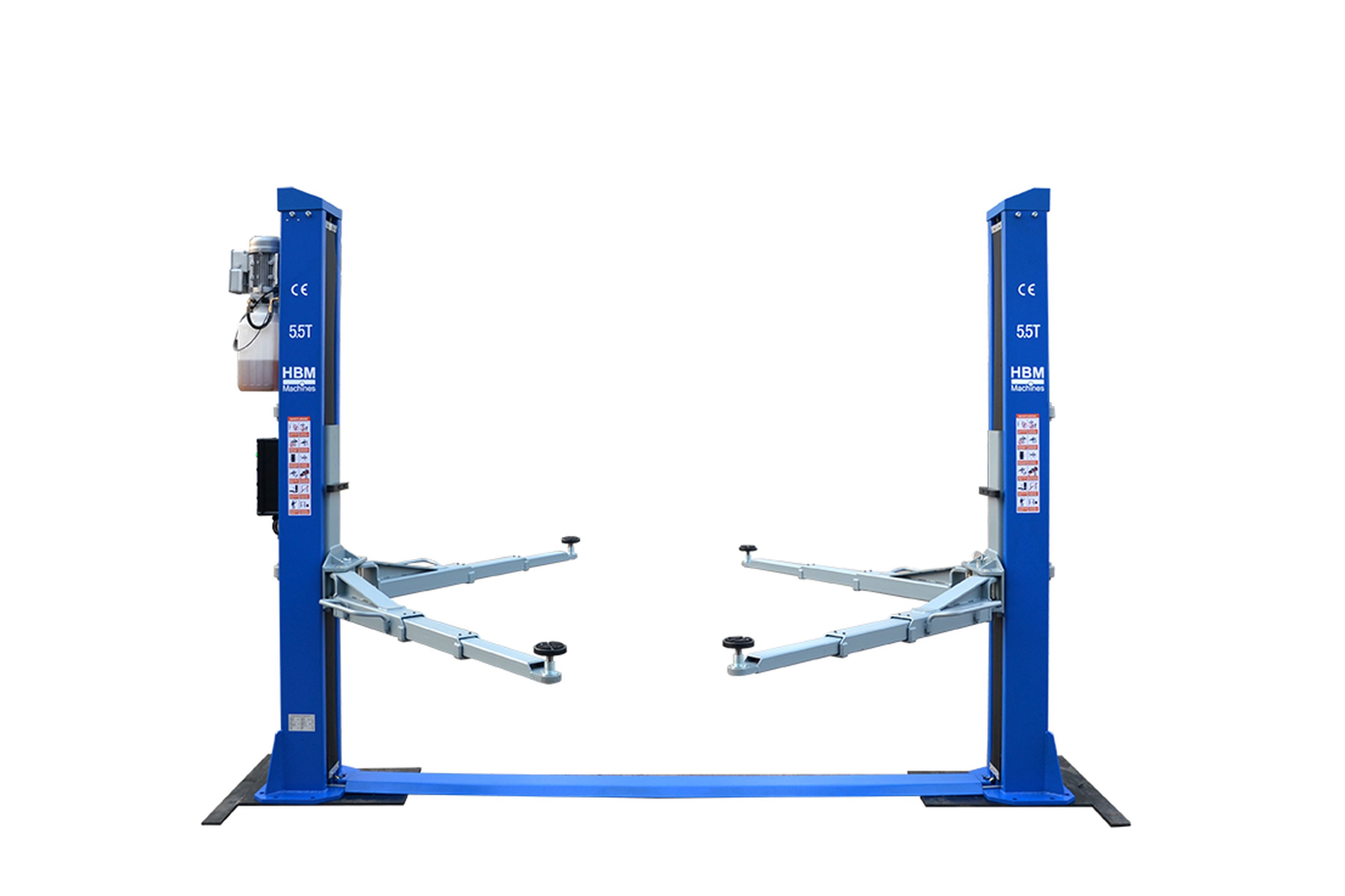 HBM elevador hidráulico de 2 columnas con desbloqueo electrónico 5500 kg Image 6