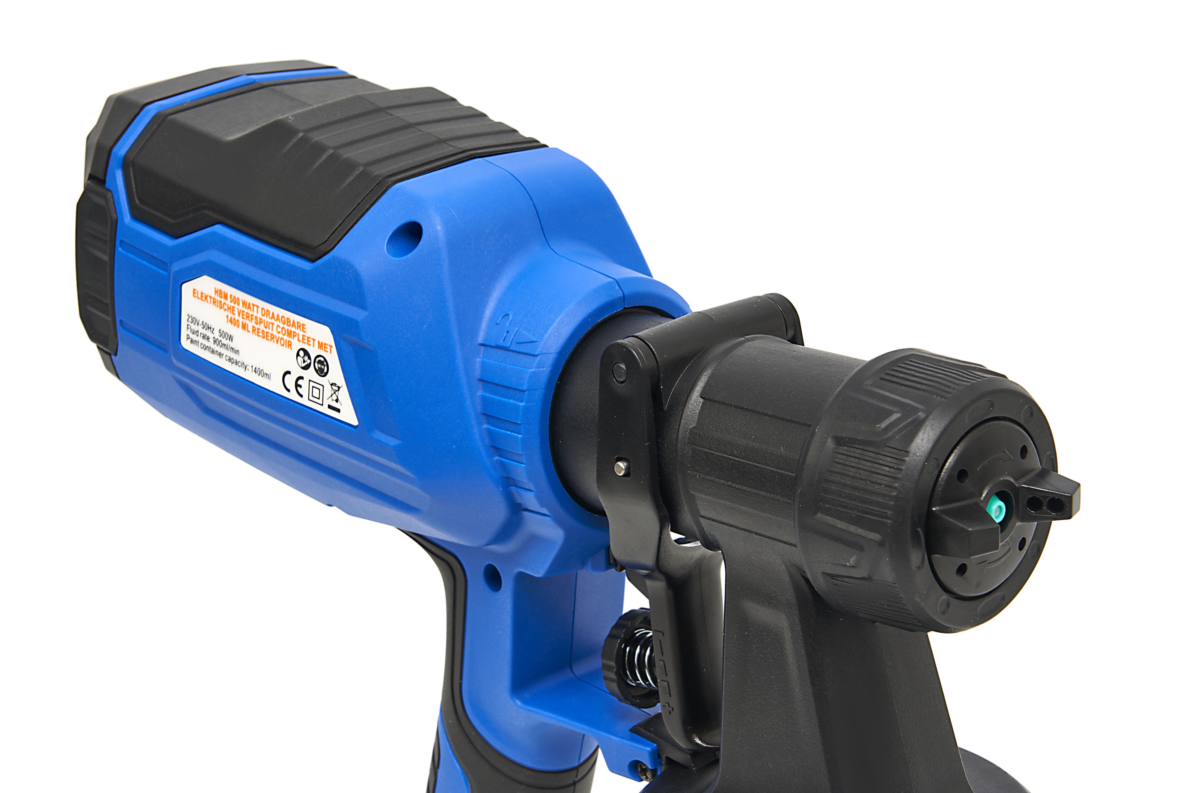 HBM 500 Watt Draagbare Elektrische Verfspuit Compleet Met 1400 ml Reservoir Image 6