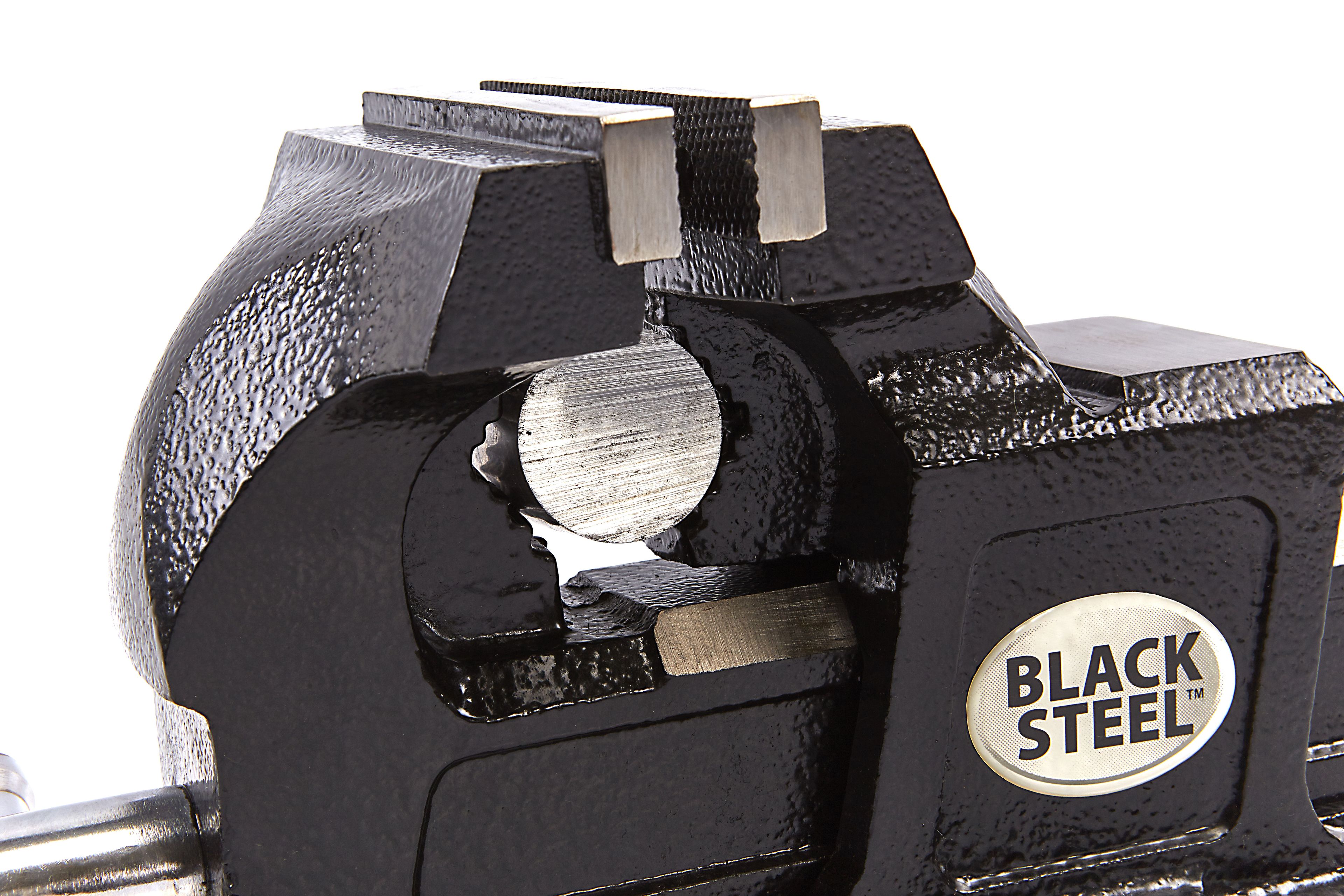 Étaux en acier professionnels en acier noir avec collier de serrage 150 mm Image 1