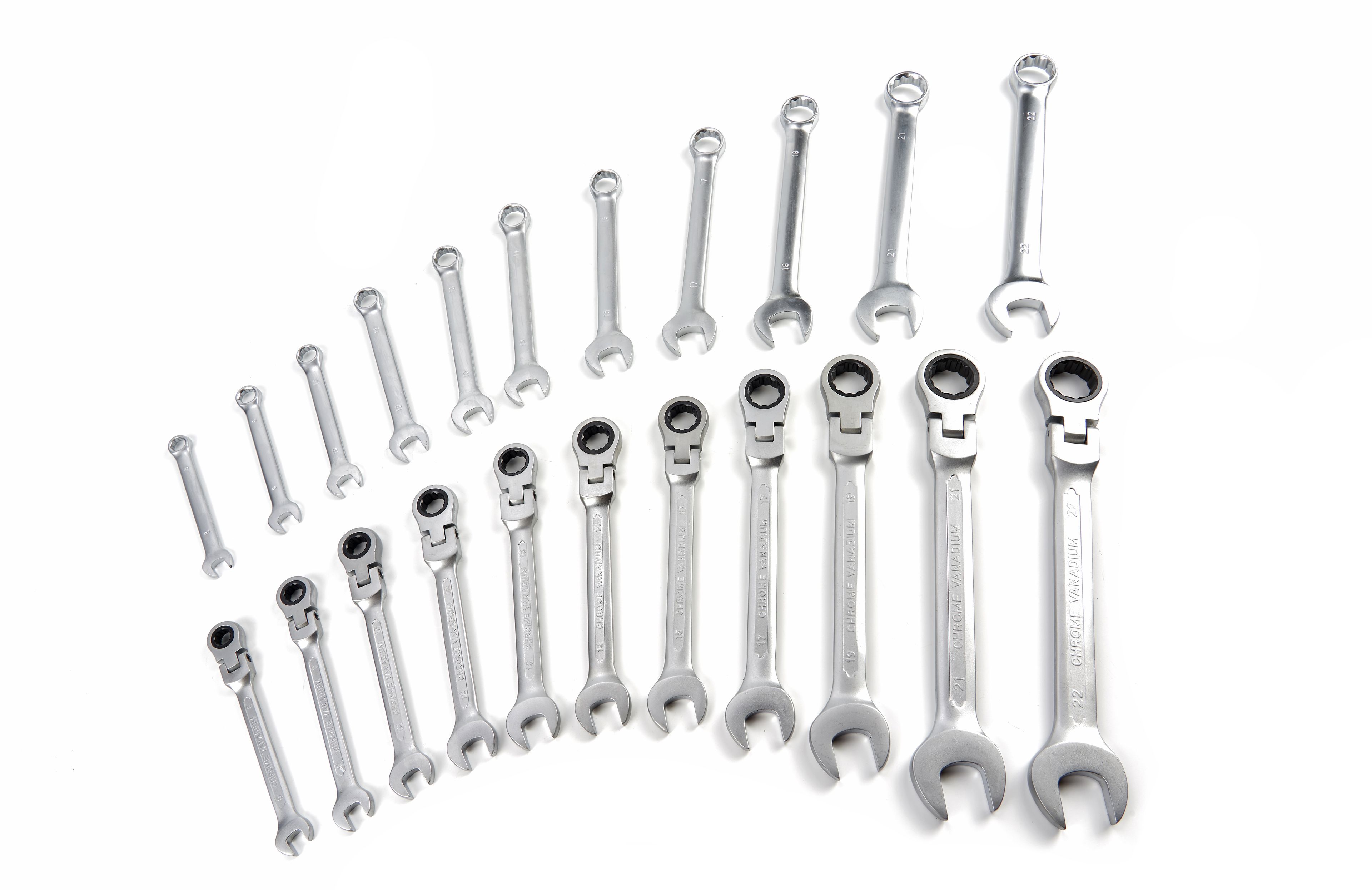 Conjunto de llaves de anillo de 22 piezas HBM con inserción de espuma de carbono para carrito de herramientas Image 3