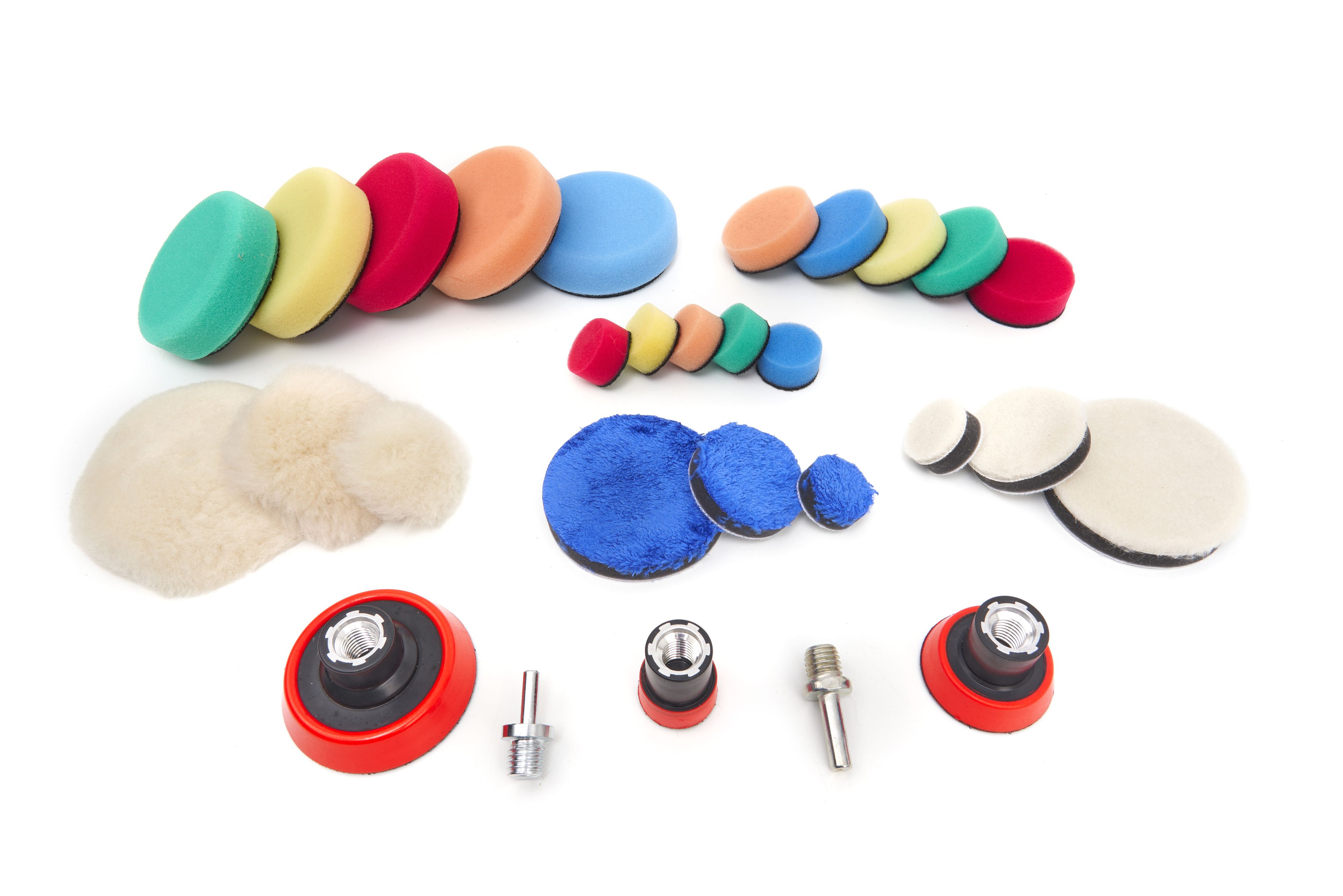 Set di lucidatura HBM da 29 pezzi con attacco M14 e 6 mm