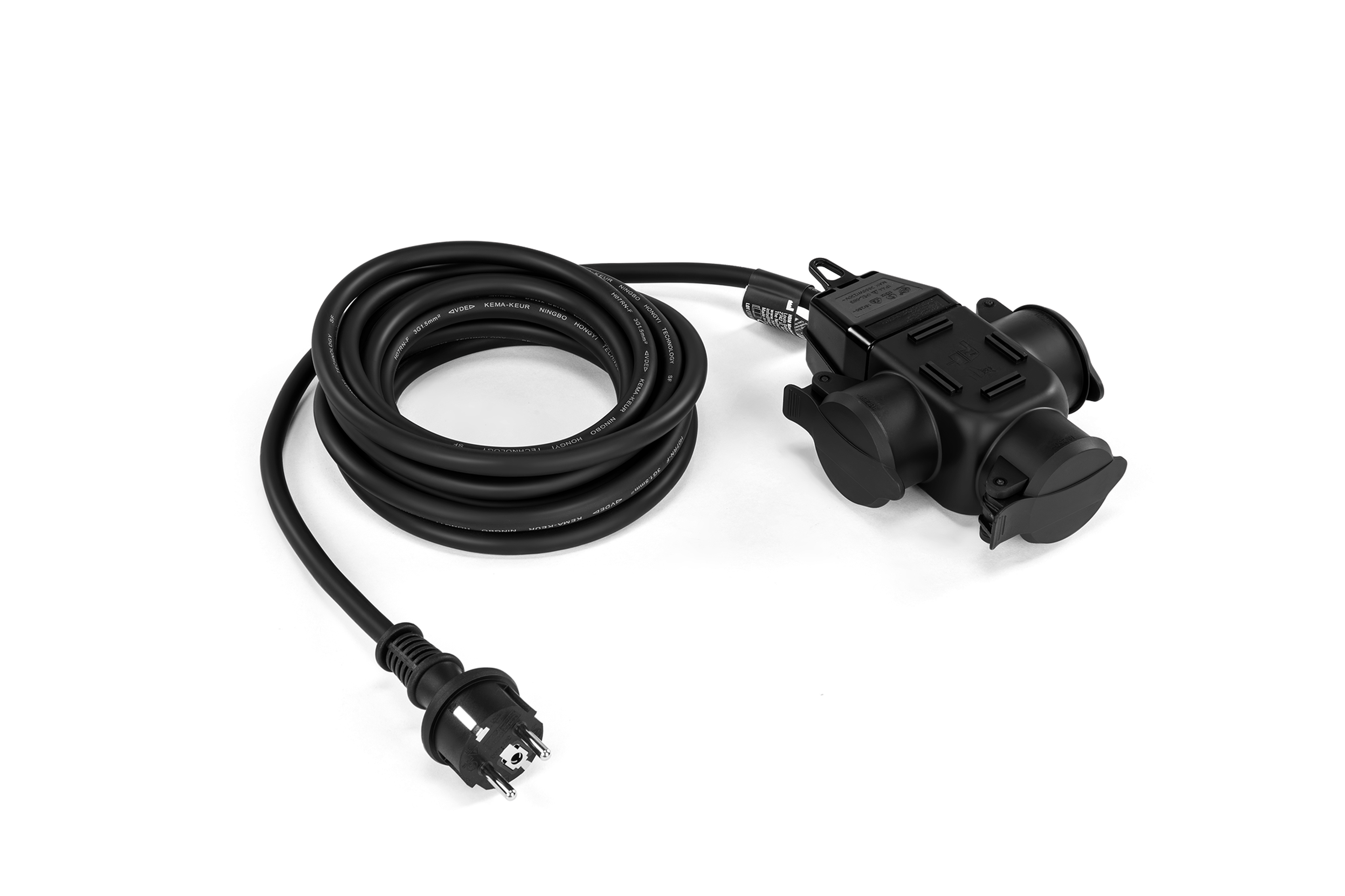 HBM verlengsnoer H07RN-F 3G1.5mm² 3-voudig IP44