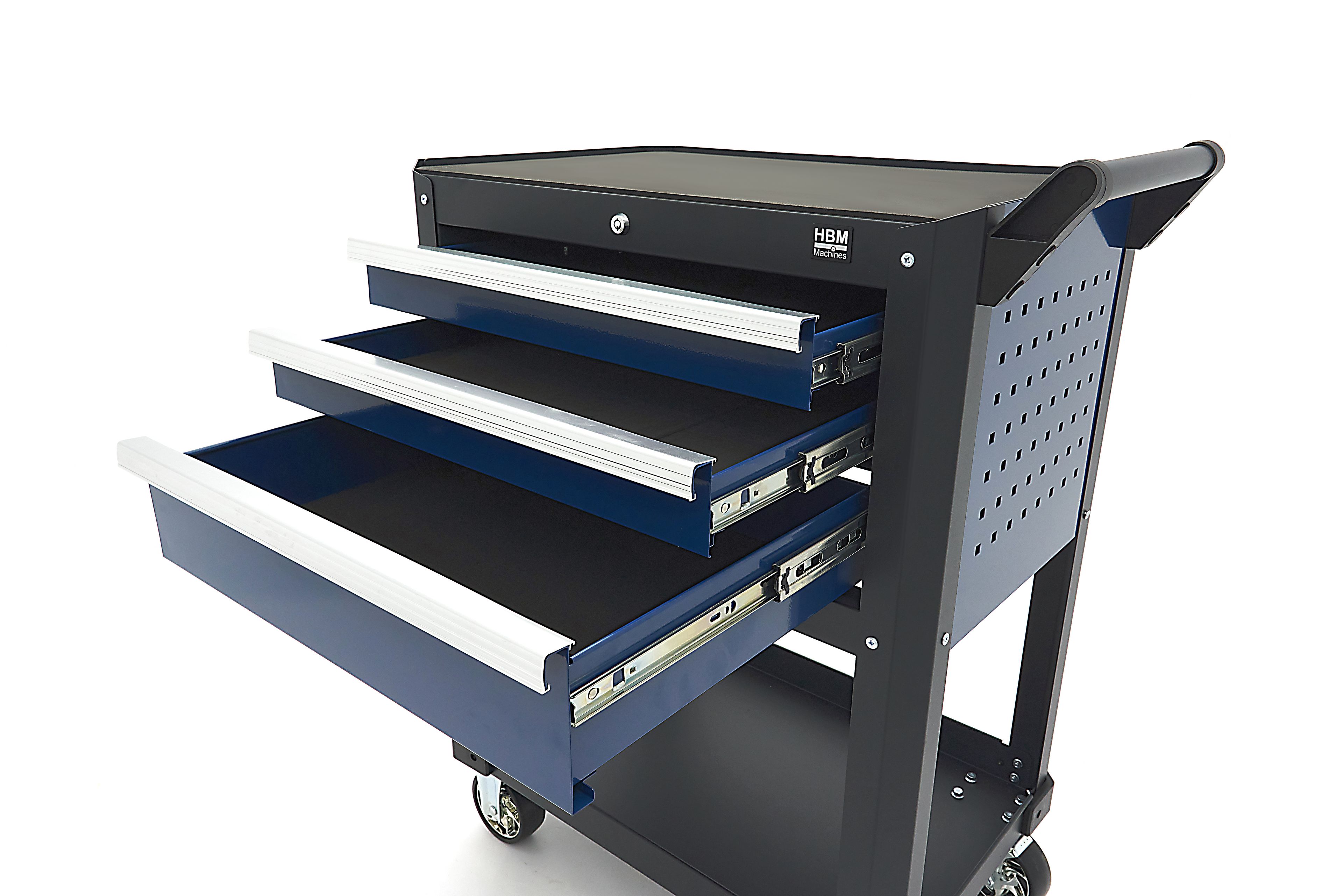 HBM Werkzeugwagen mit 3 Schubladen, blau Image 10
