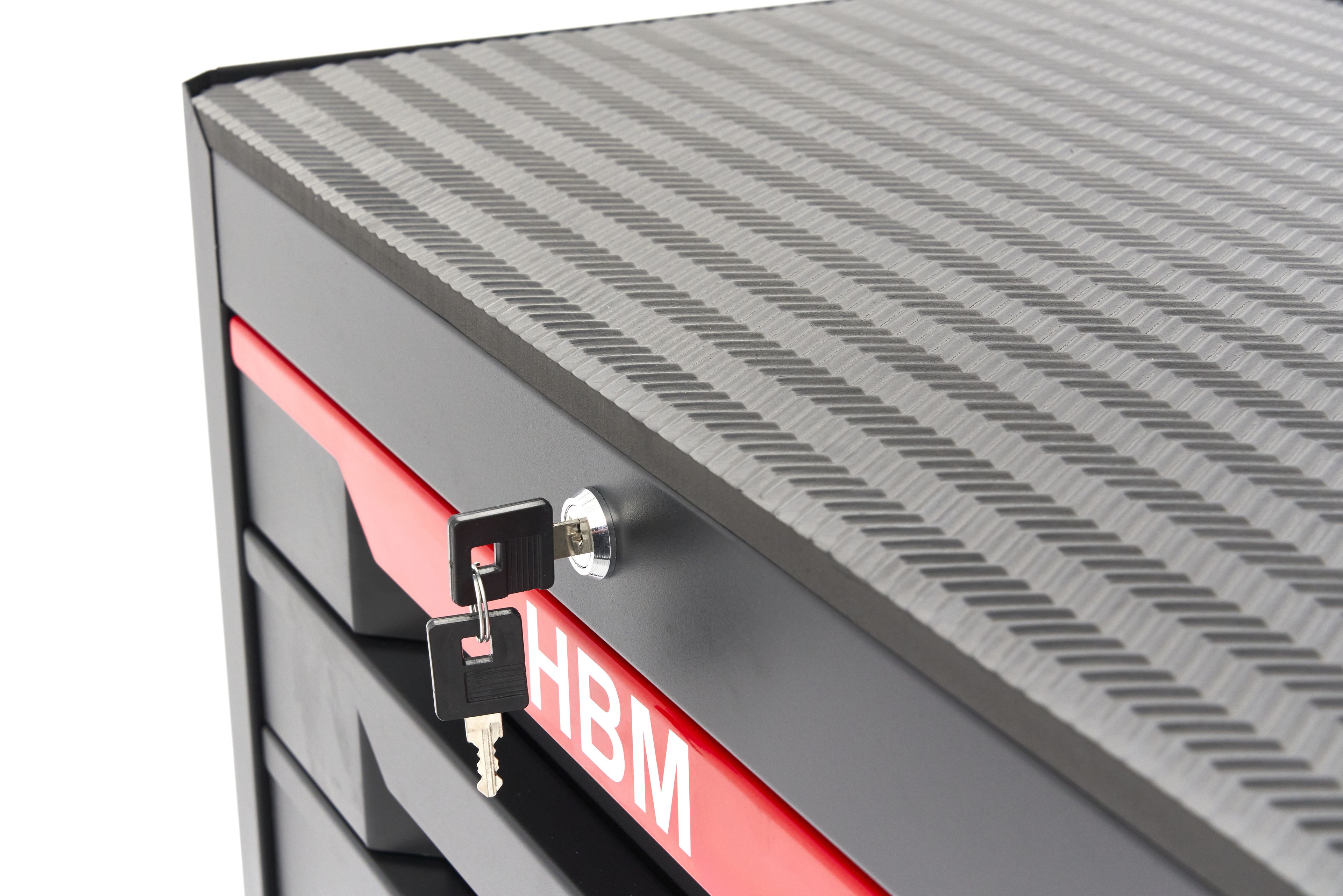 HBM gereedschapswagen 7 laden, 68 cm , zwart Image 8