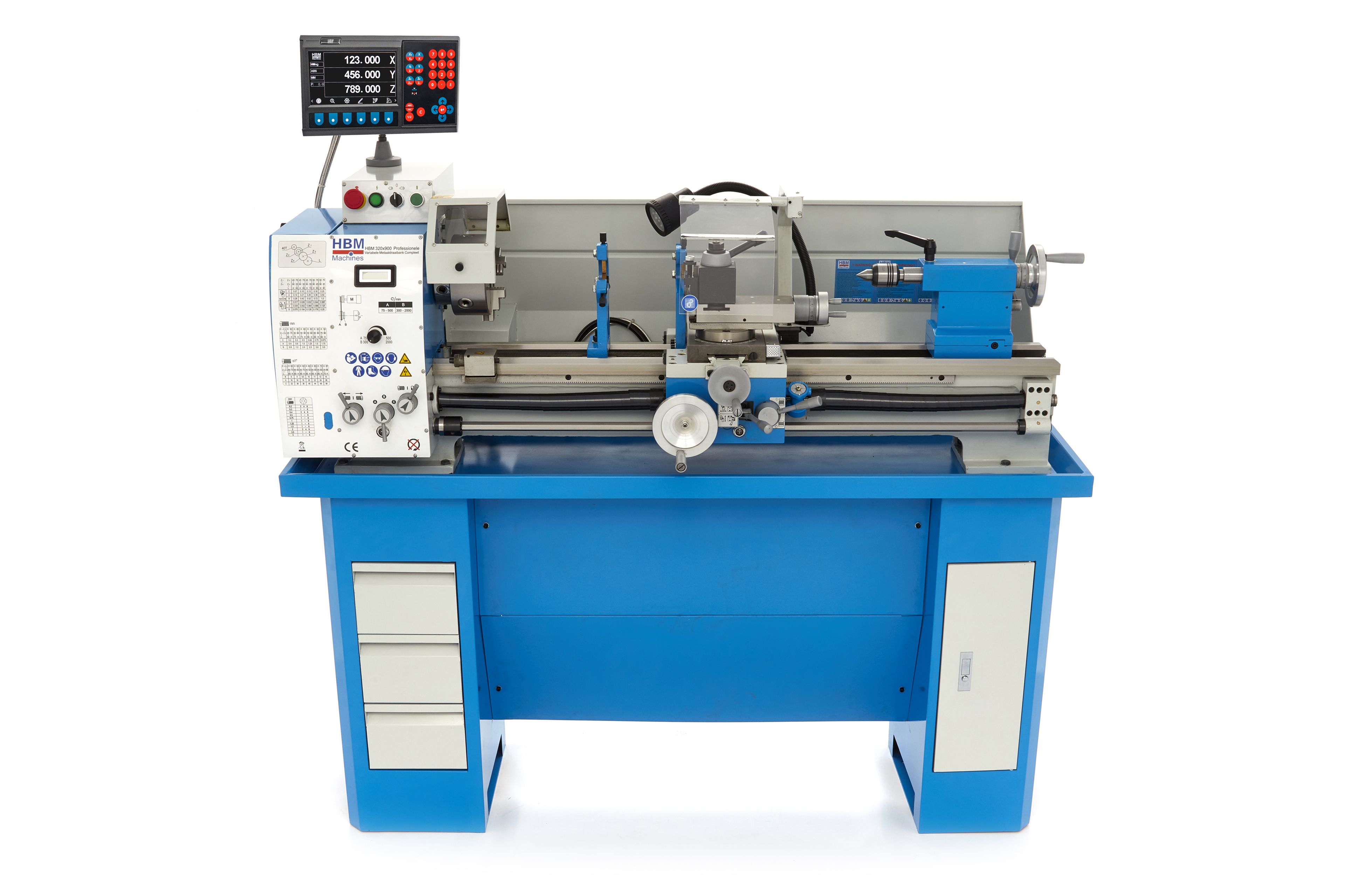 HBM tornio per metallo 320 x 900 DRO vario Image 2