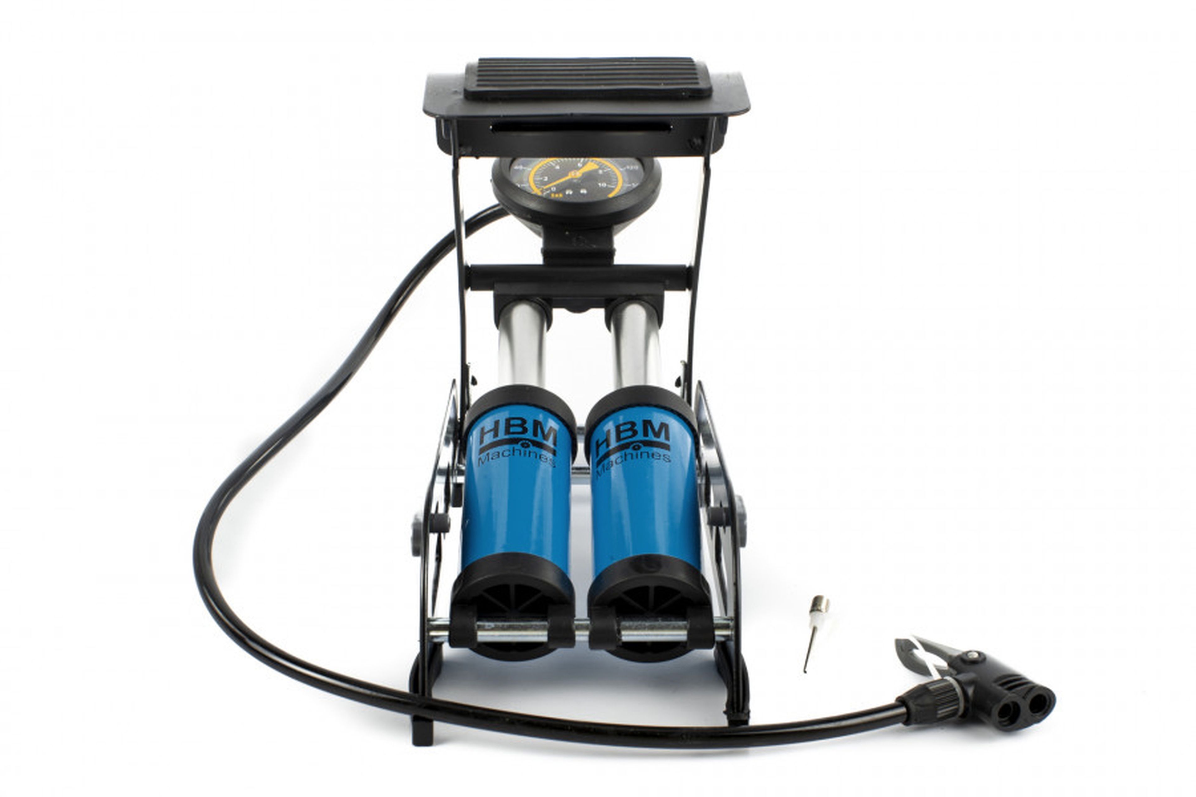 HBM Professionelle Kompakte Handfahrradpumpe 8 bar Image 2