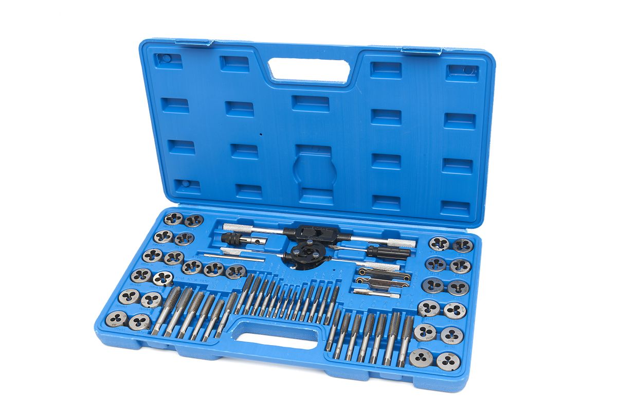 Conjunto de machos y brocas HBM UNC / UNF y medidas métricas de 60 piezas