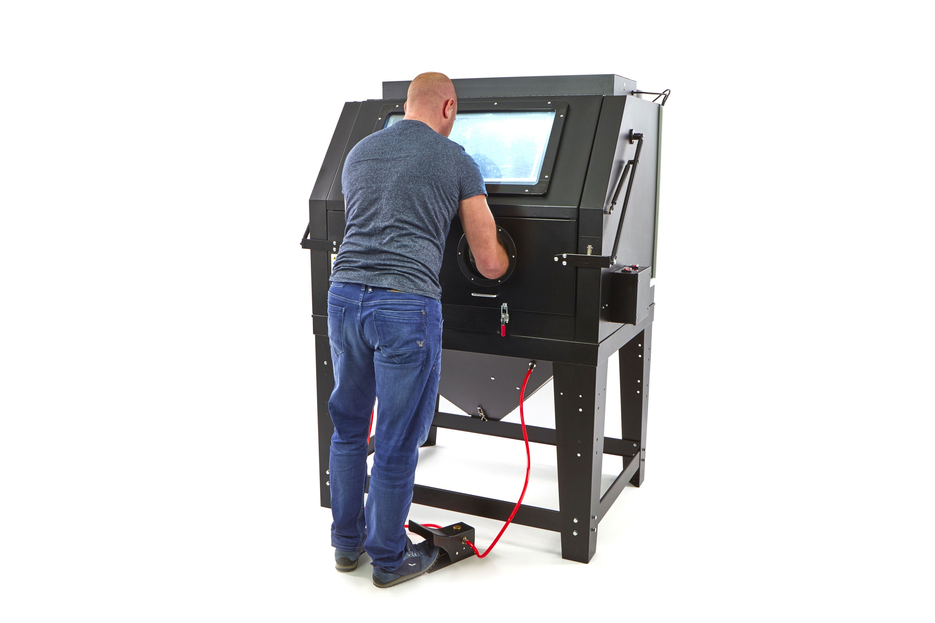 HBM SBC 990 Cabine de sablage avec extraction, noire mat Image 11