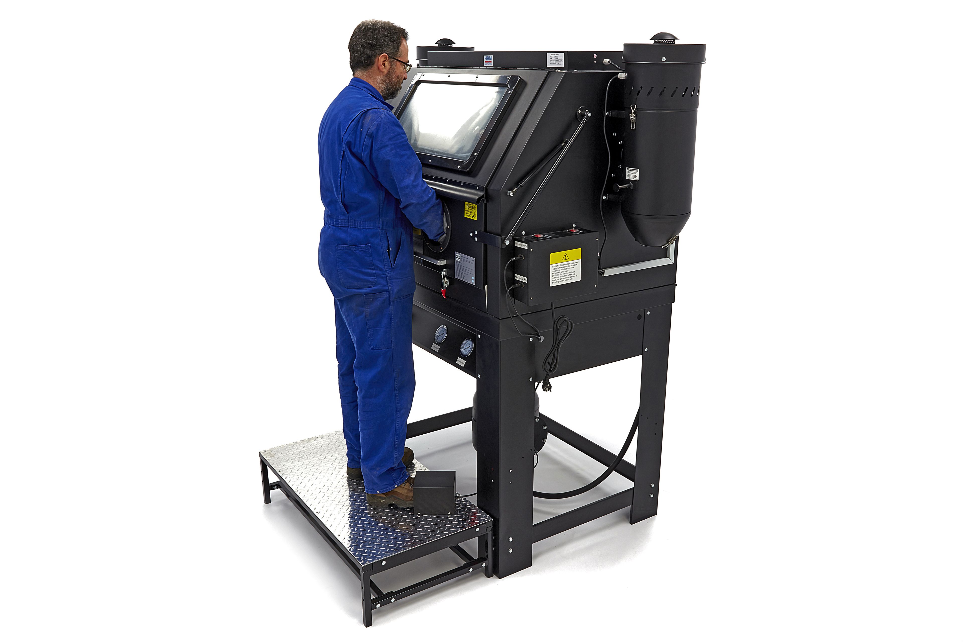 HBM SBC 990 Hochdruck Strahlkabine mit 2 Absaugungen Image 2