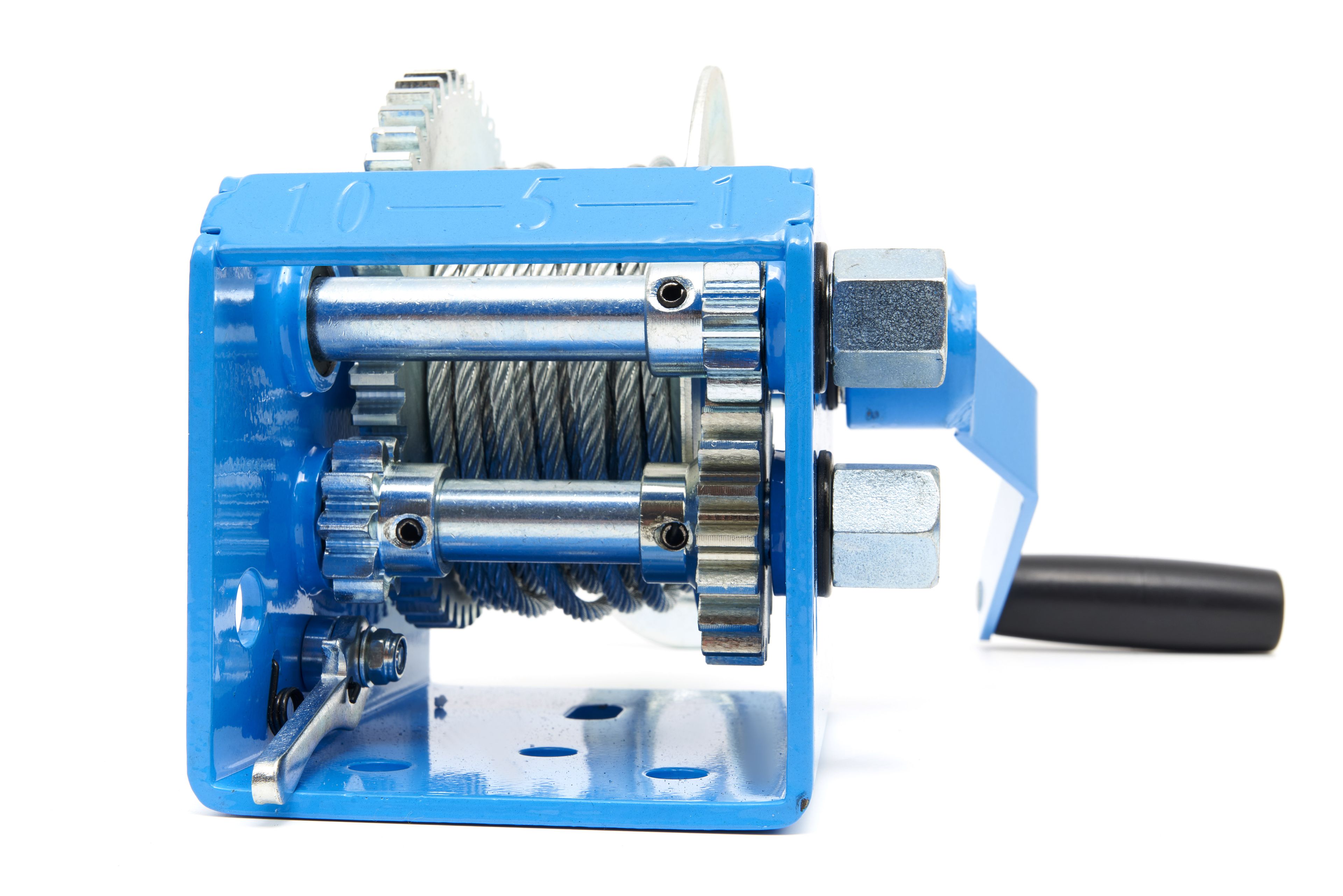 HBM 1130 Kg. Professionele Mechanische Lier met 7,6 Meter Staalkabel Image 7