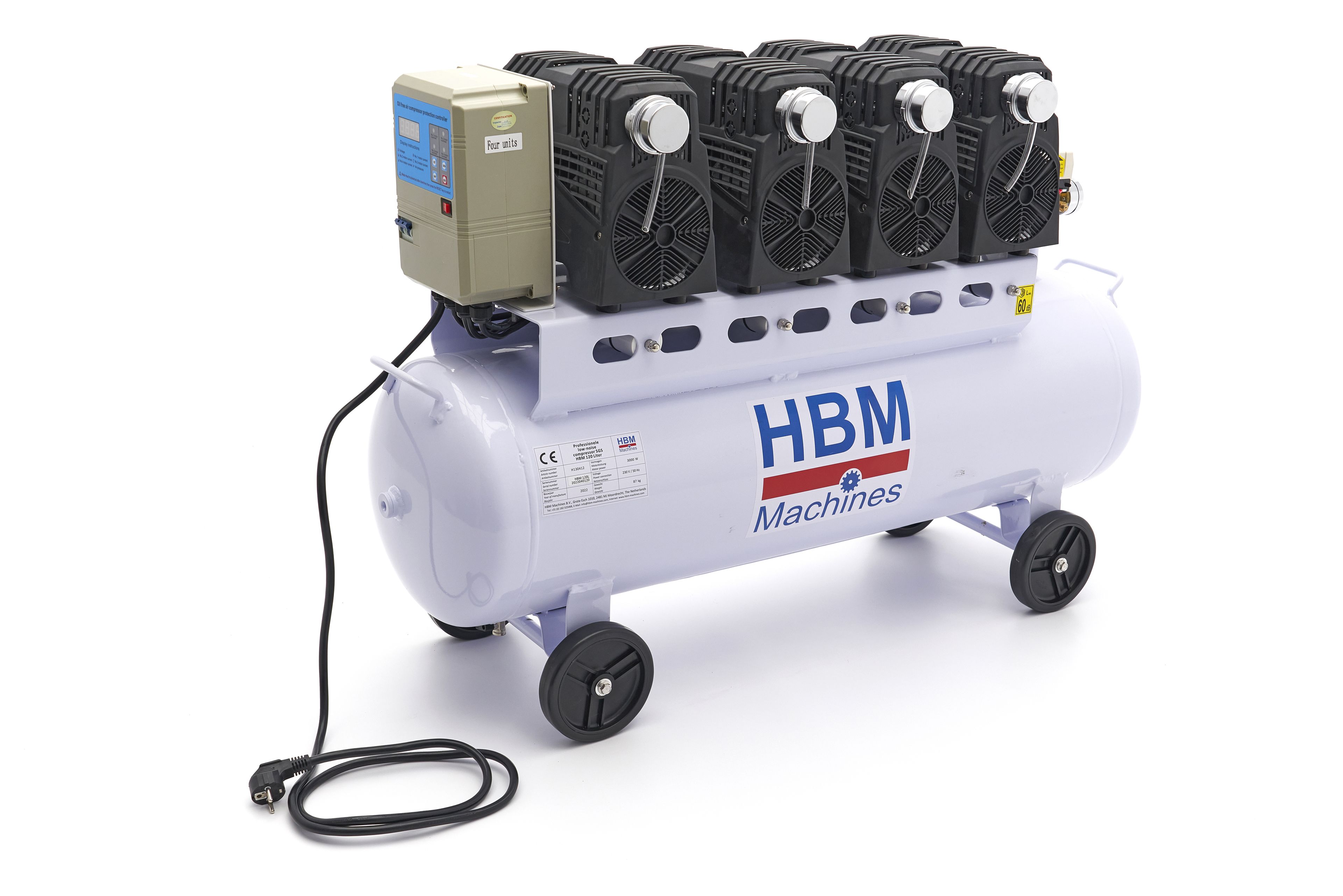 HBM 120 Liter Low Noise Compressor - Model 2 Image 5