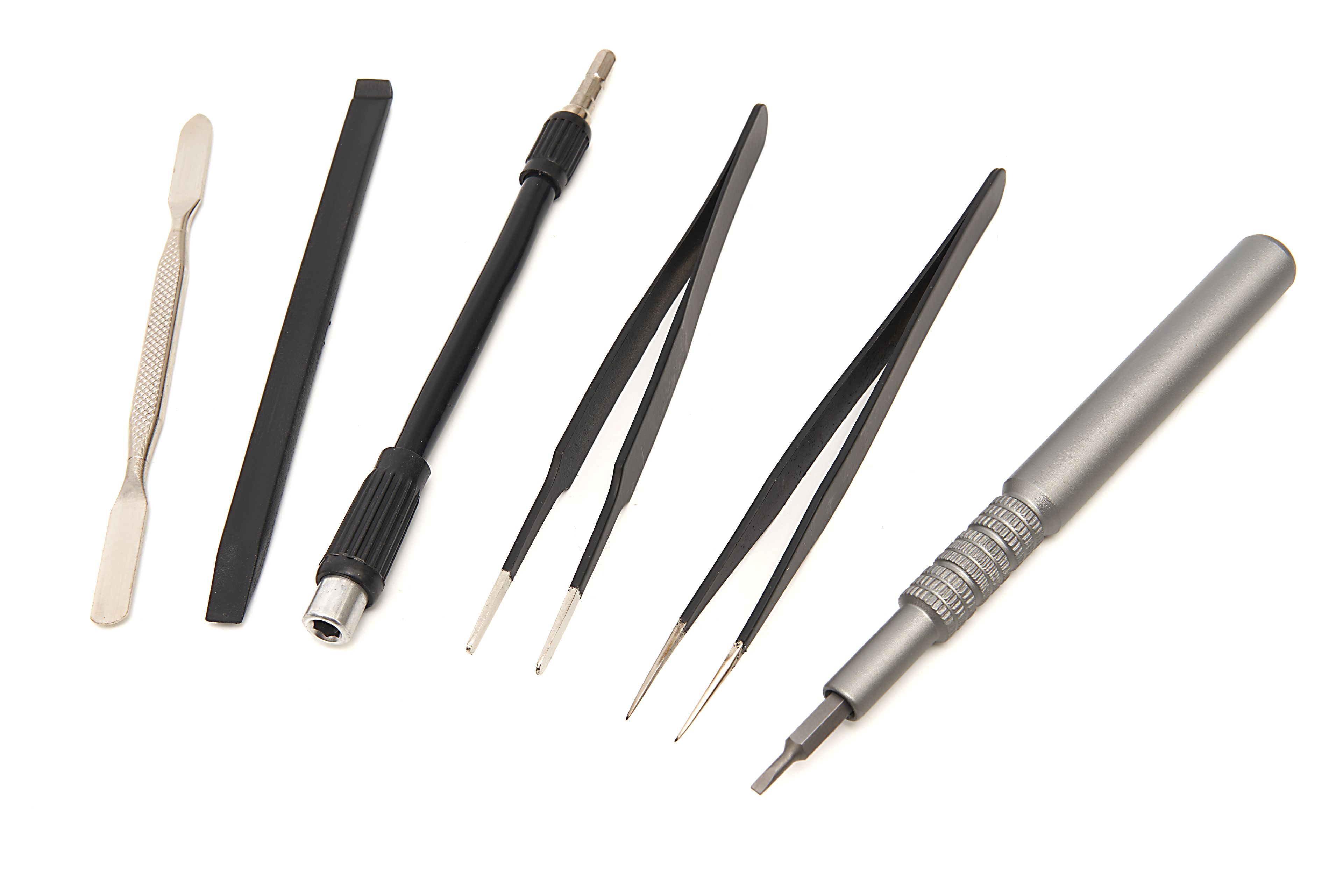 HBM 26 pièces tournevis de précision, jeu d'embouts avec extension flexible, 2 pinces à épiler Image 2