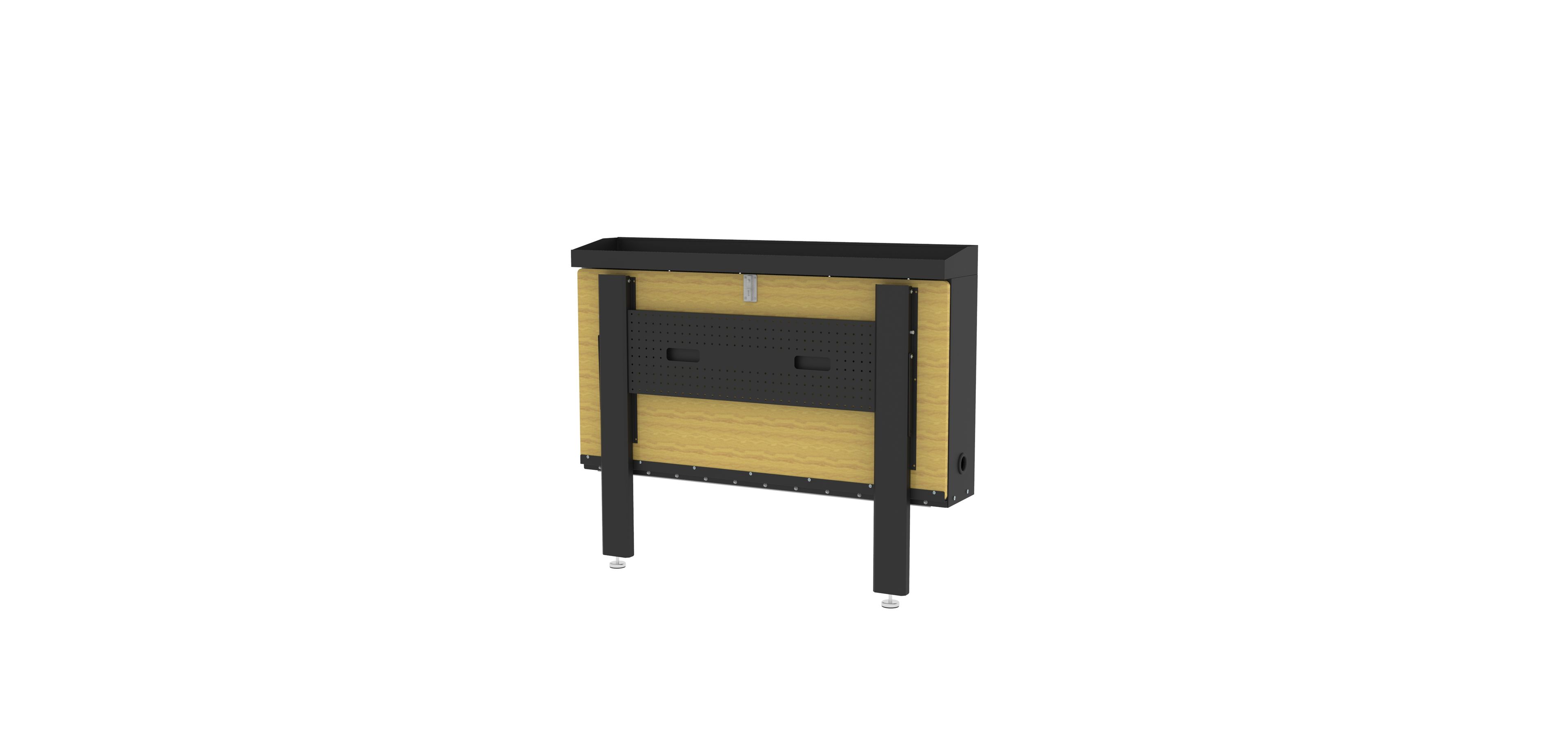 HBM Banco da lavoro pieghevole per montaggio a parete 120 x 66 cm Image 6