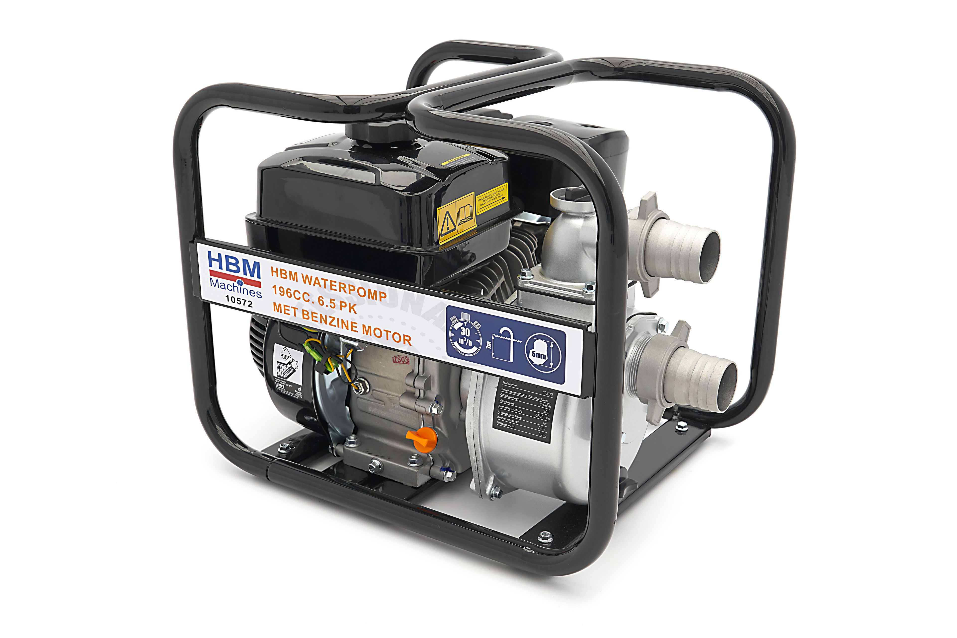 HBM Pompa dell'acqua 196cc. 6,5 HP con motore a benzina Image 2