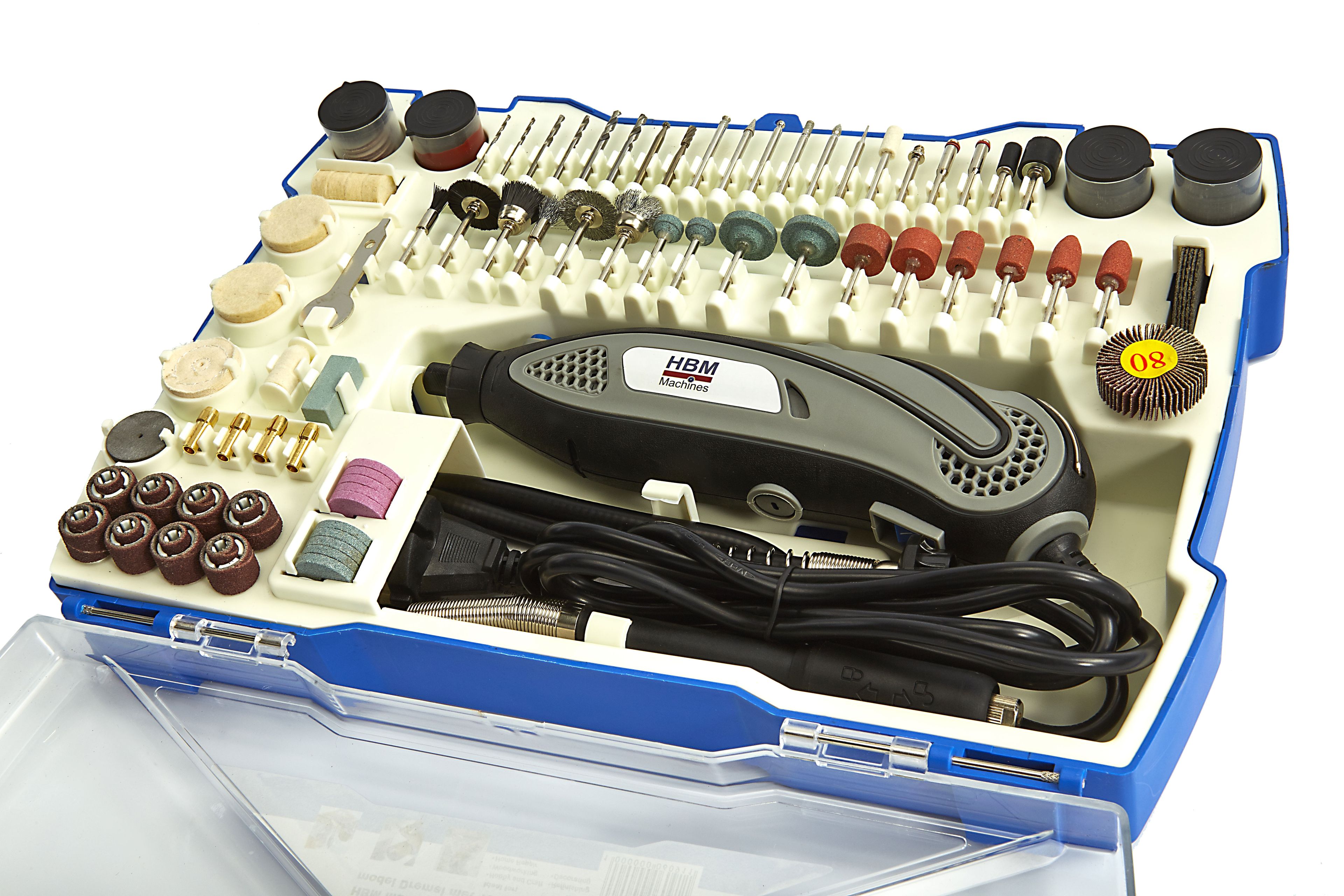 HBM Multifunctionele Hobbymachine met 190 Accessoires en Flexibele as Image 2