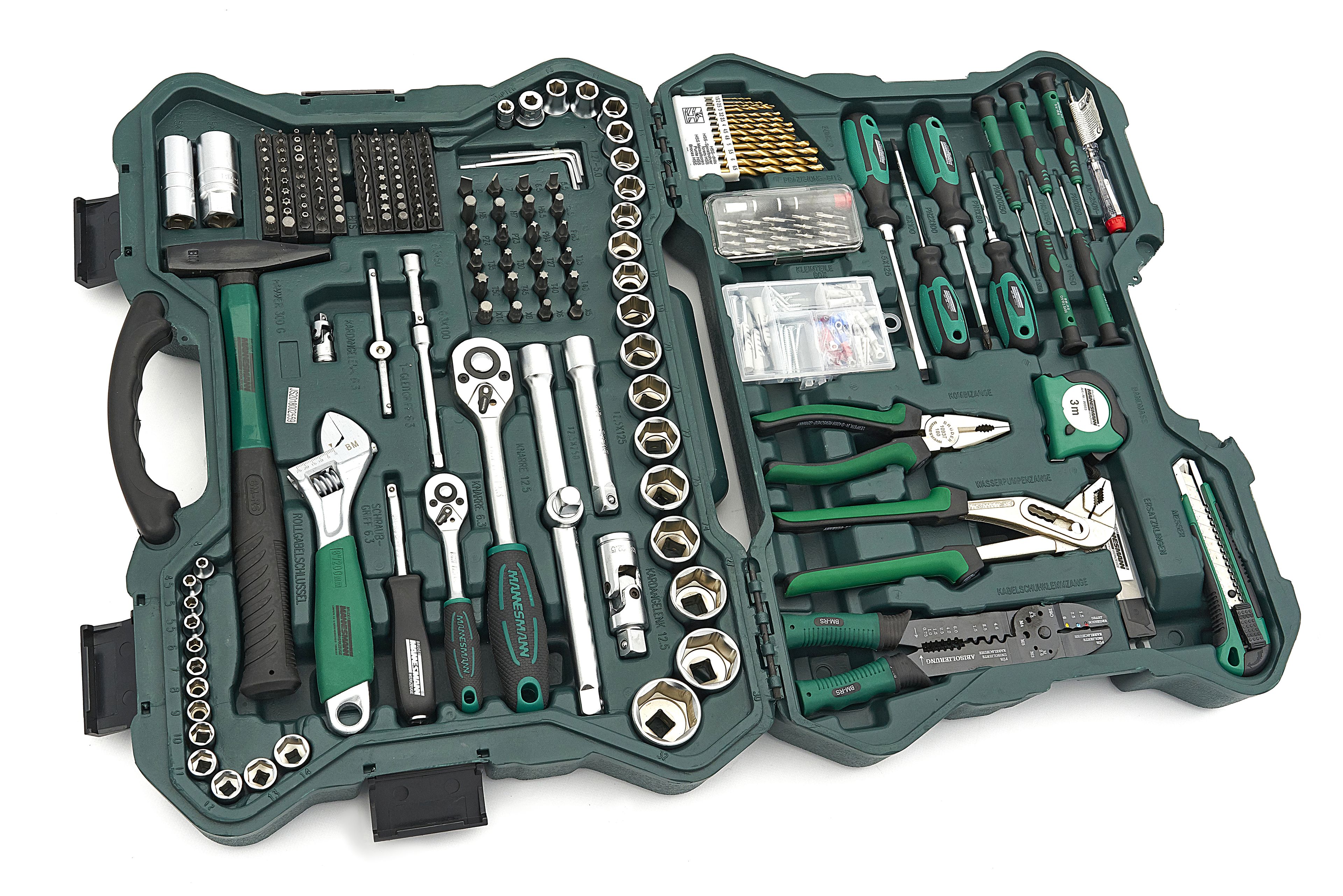 Mannesmann Professionele 303-delige Gereedschapkoffer - Gereedschapsset Image 4