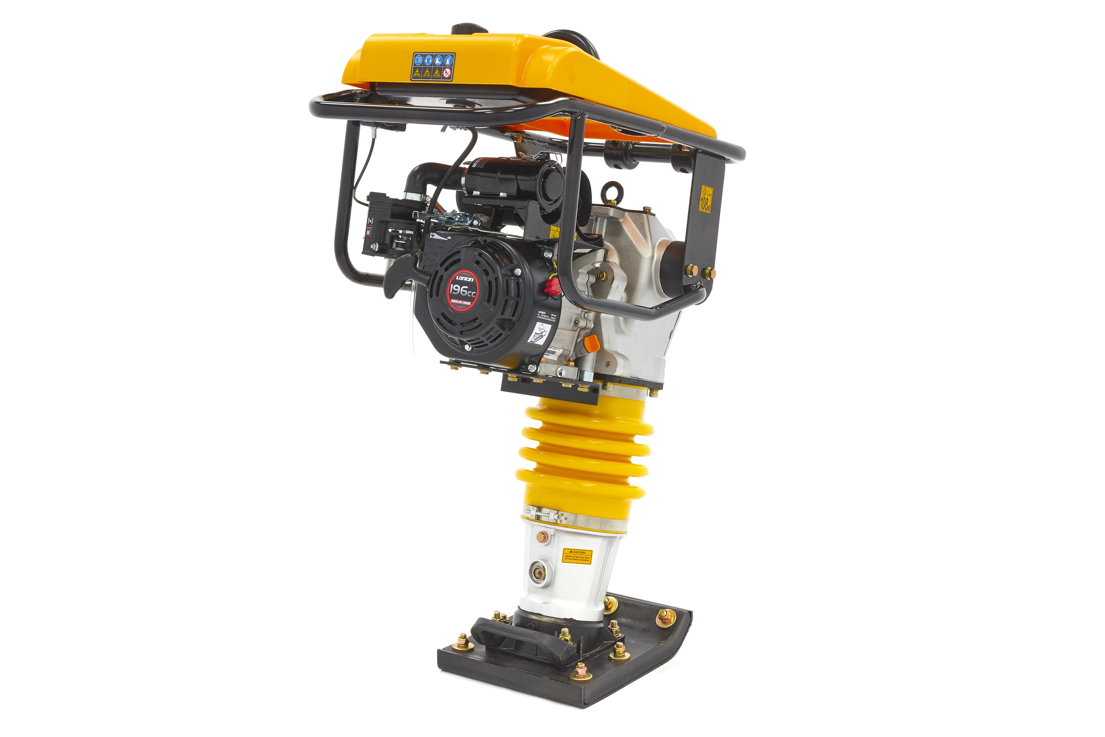 Plaque vibrante HBM Professional 6.5 PK, sabotage vibrant avec jeu de roues et couvercle de moteur Image 5