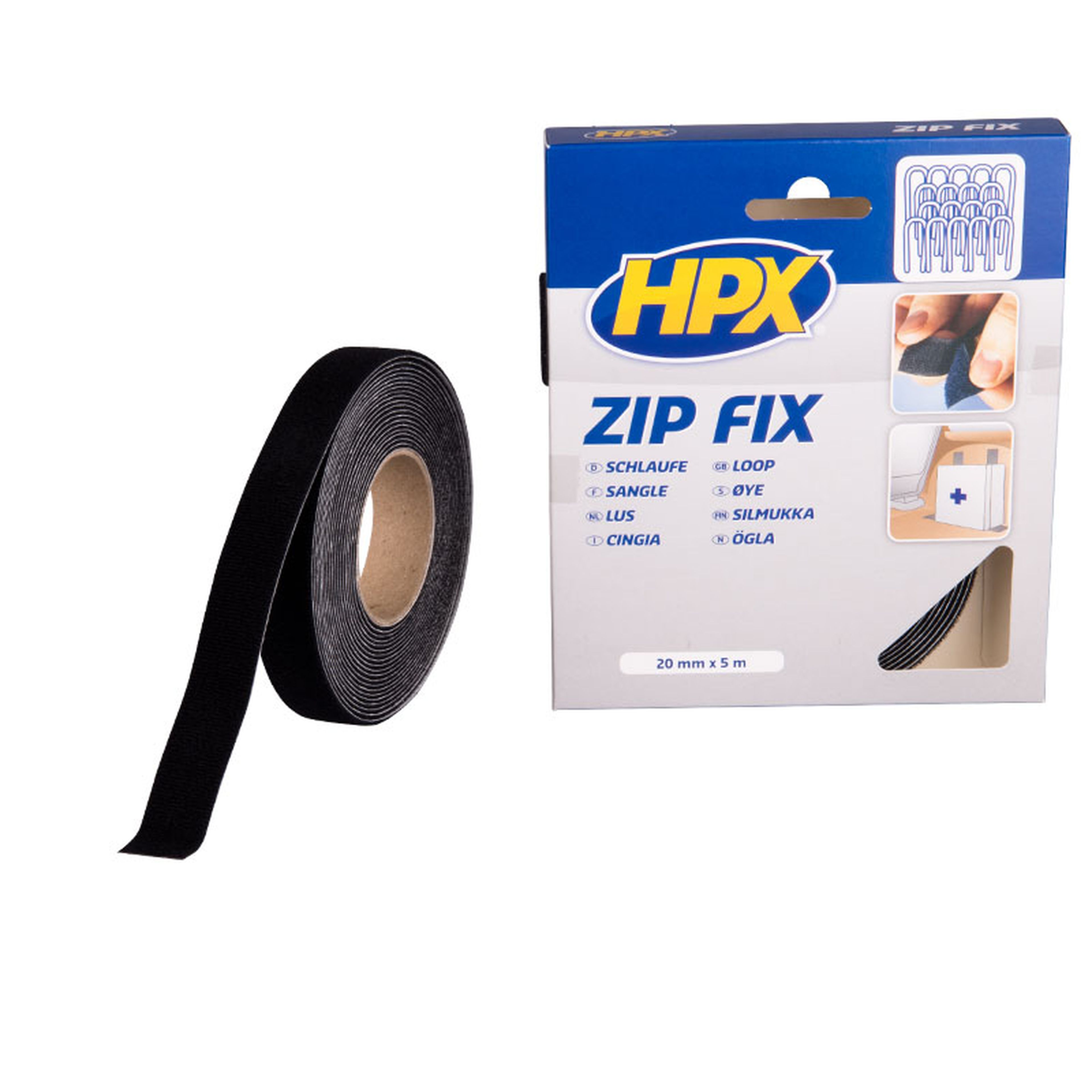 HPX Zip fix velcro noir x