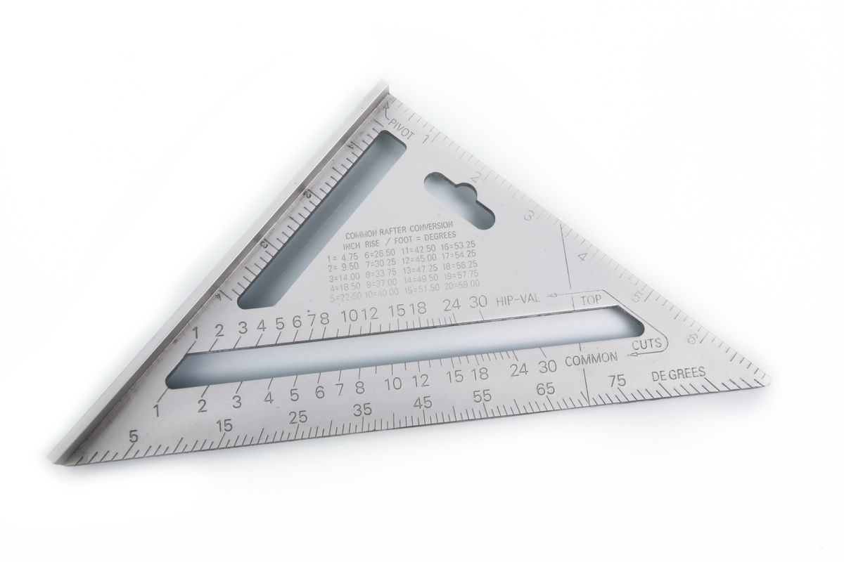 Triángulo graduado de aluminio HBM - Escuadra - Triángulo de medición