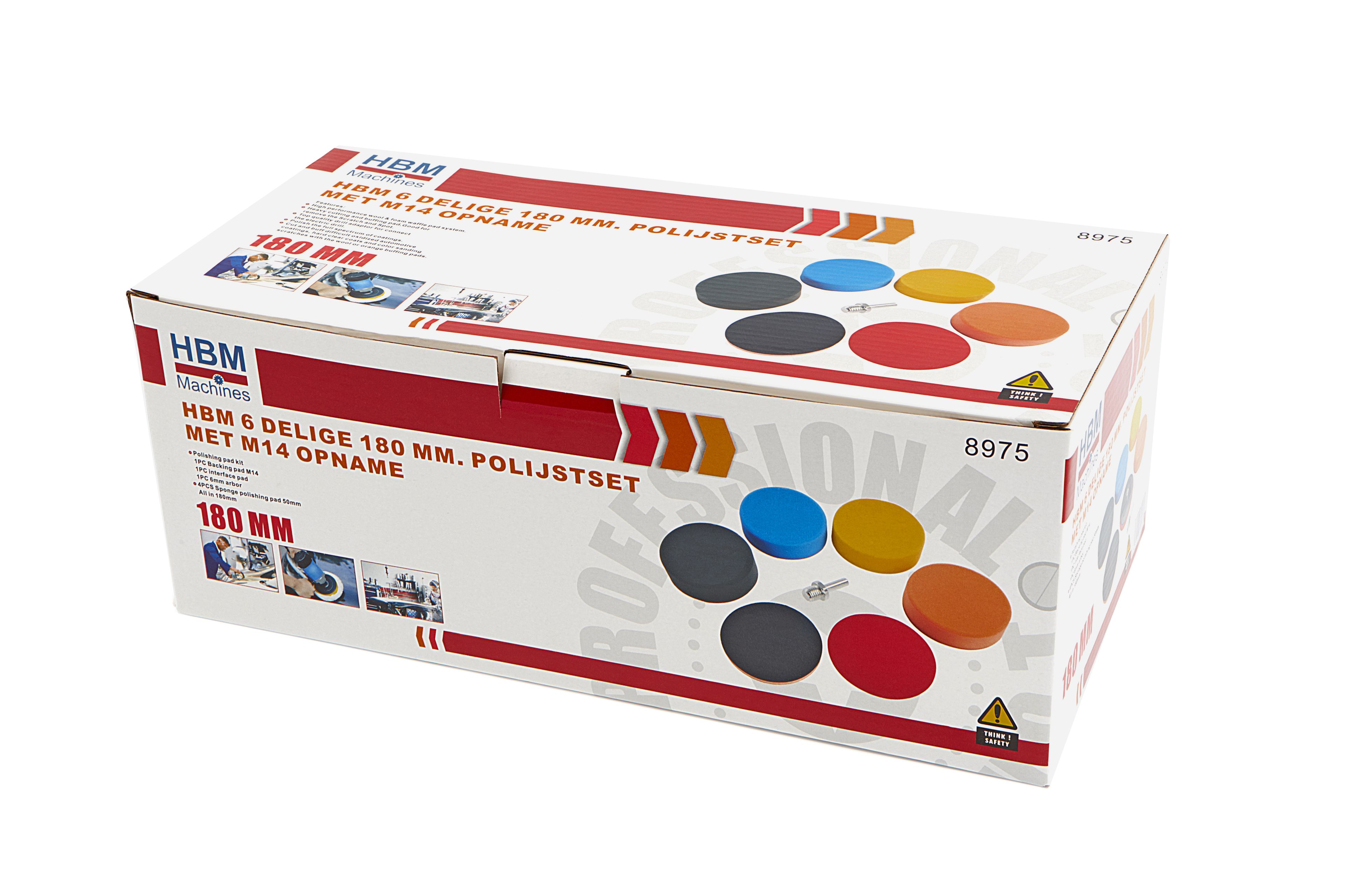 HBM Polijstsets met M14 Opname 6-delig 150 mm Image 4