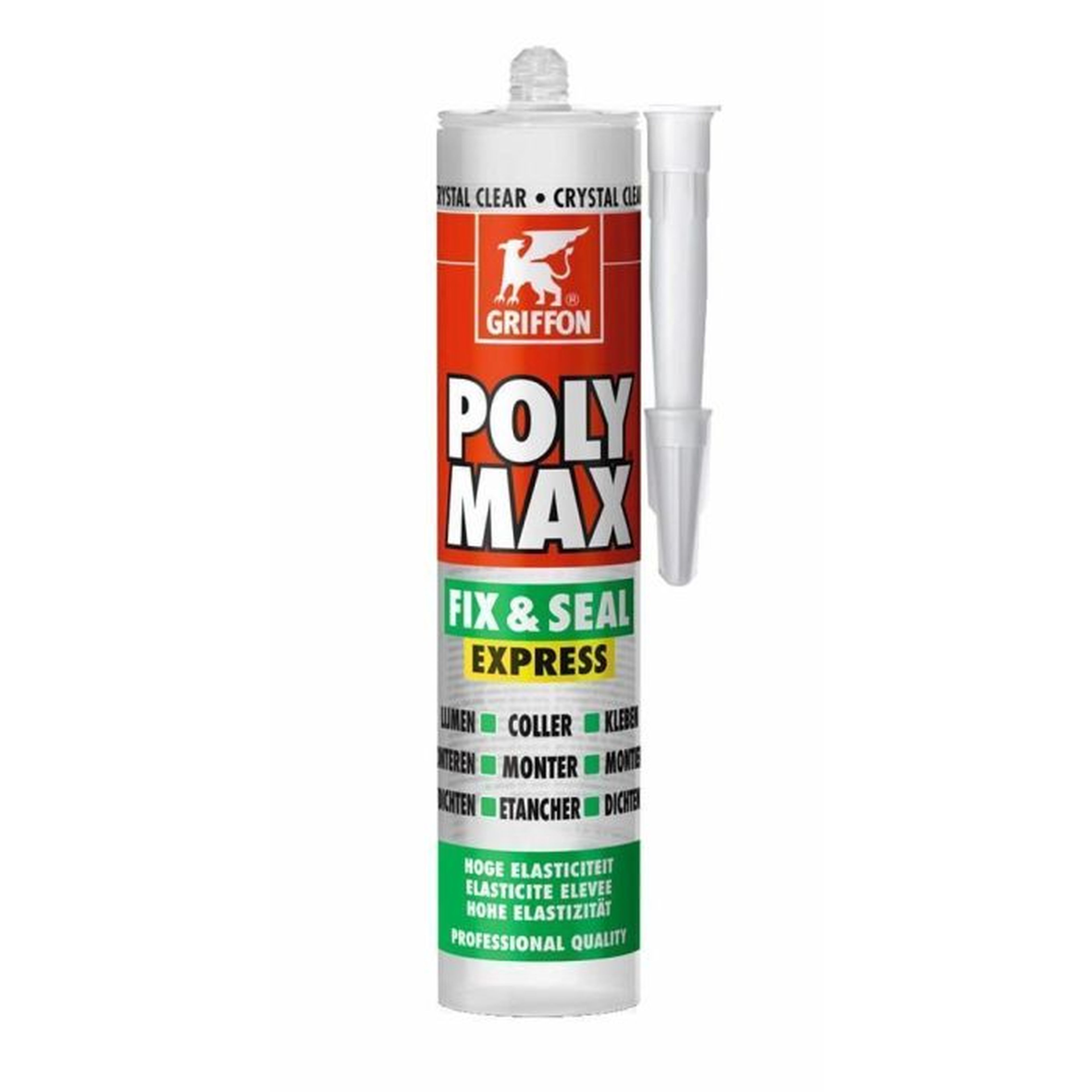 Griffon Poly Max fix & seal express 300gr crystal clear