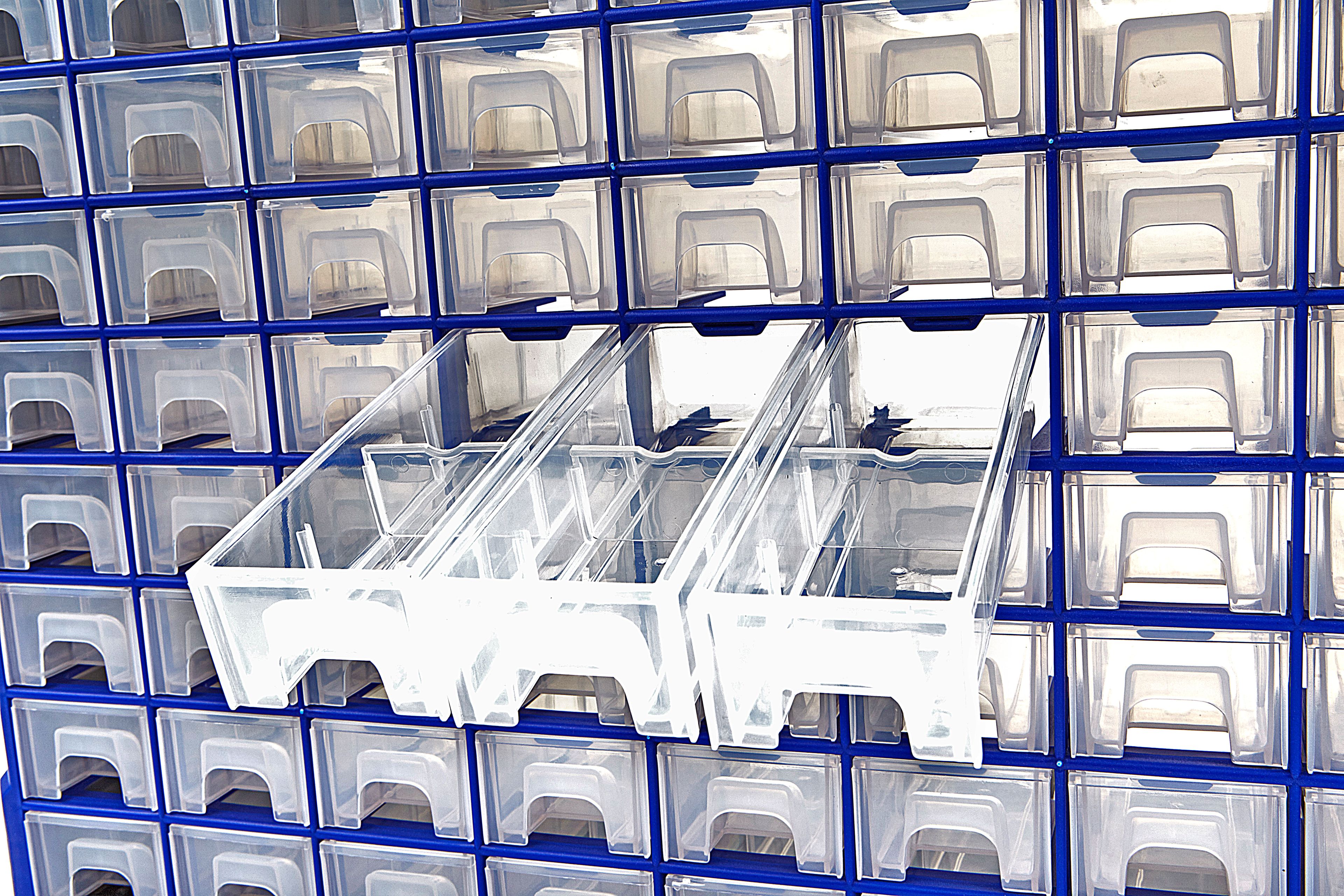 Armoire à tiroirs HBM 64 tiroirs, rangement pour atelier Image 3