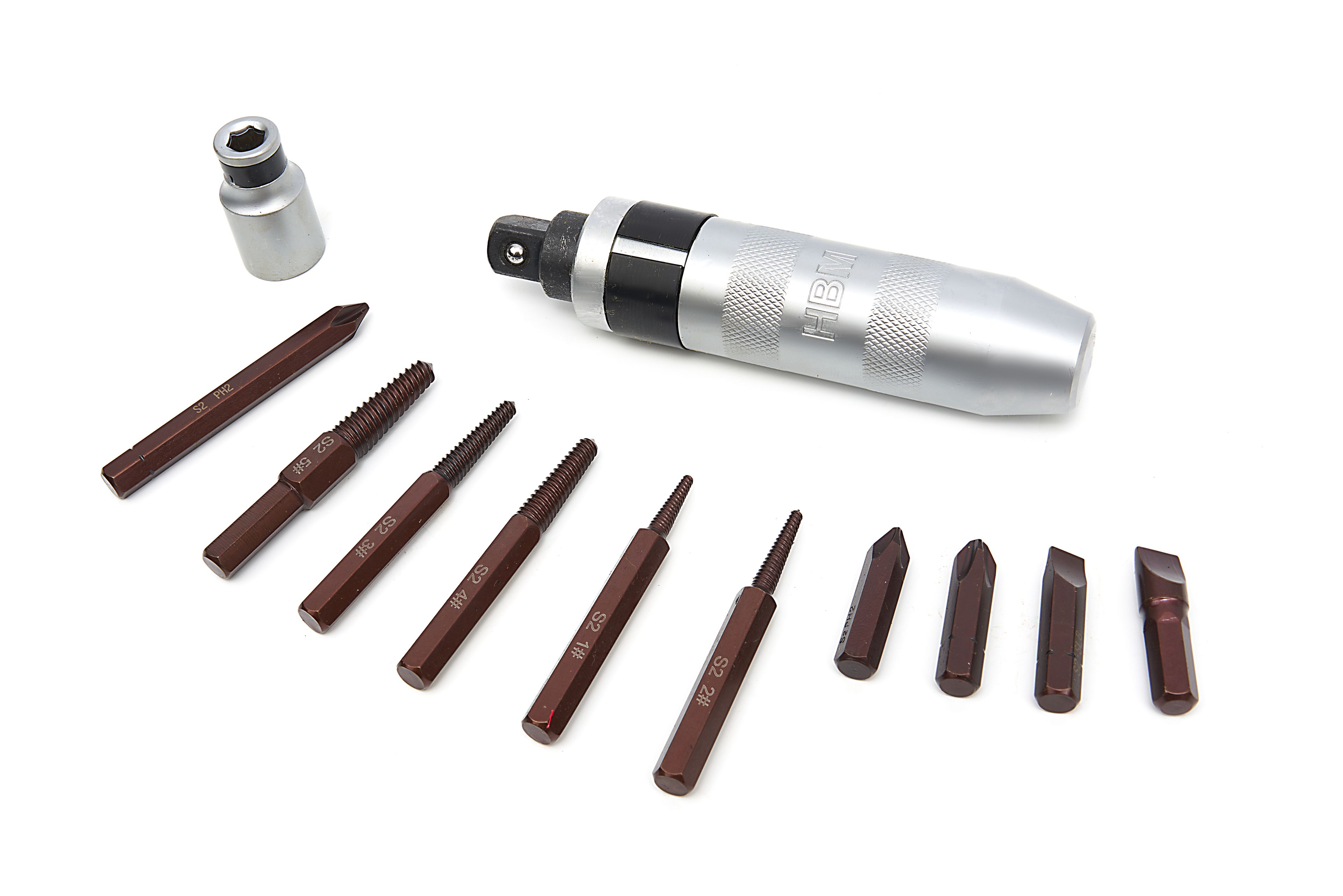 HBM 13 Delige Slagschroevendraaier Met Dolle Bouten Remover Set