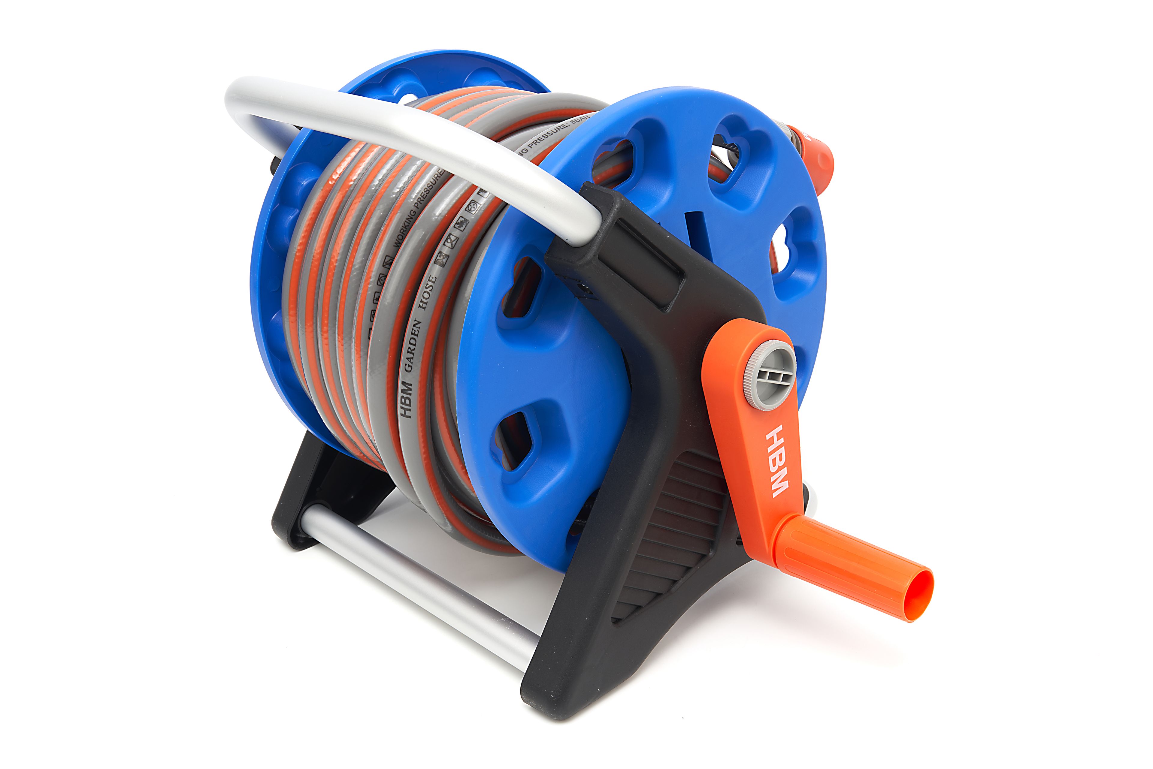 HBM Profi 30-Meter-Wasserschlauchaufroller / Gartenschlauchaufroller Image 2