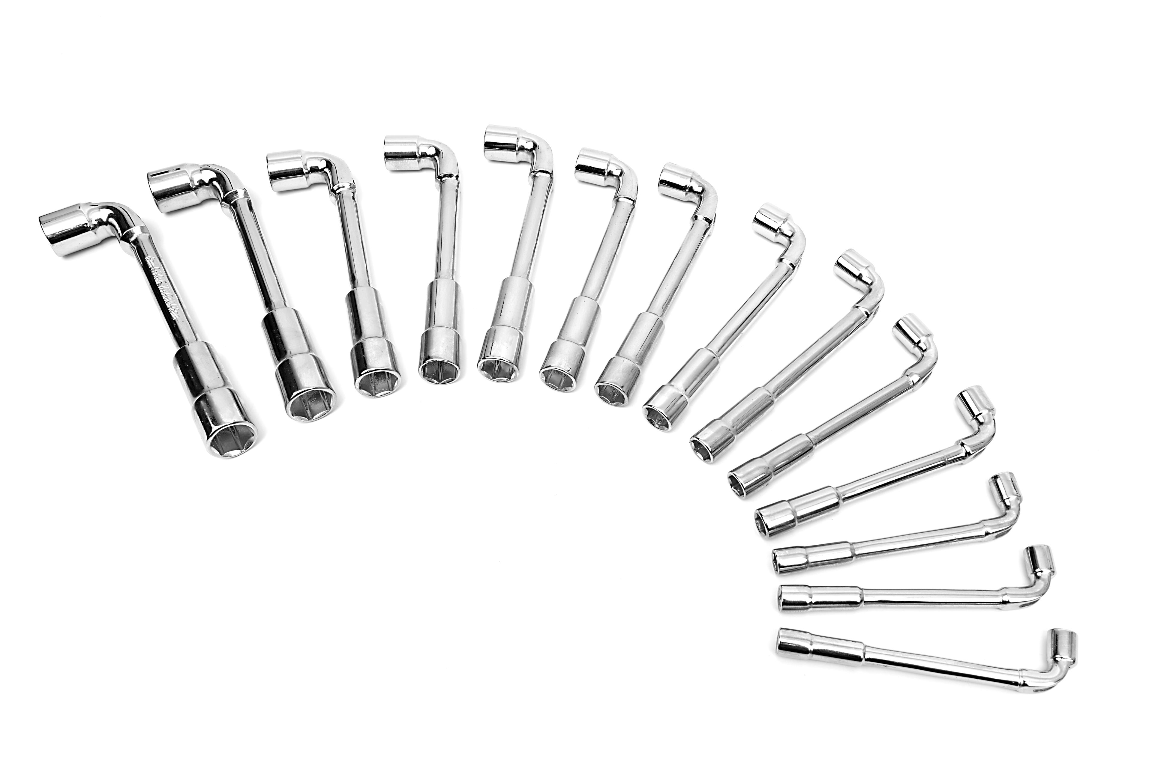 HBM 14 Delige Haakse, Open Pijpsleutelset Image 3