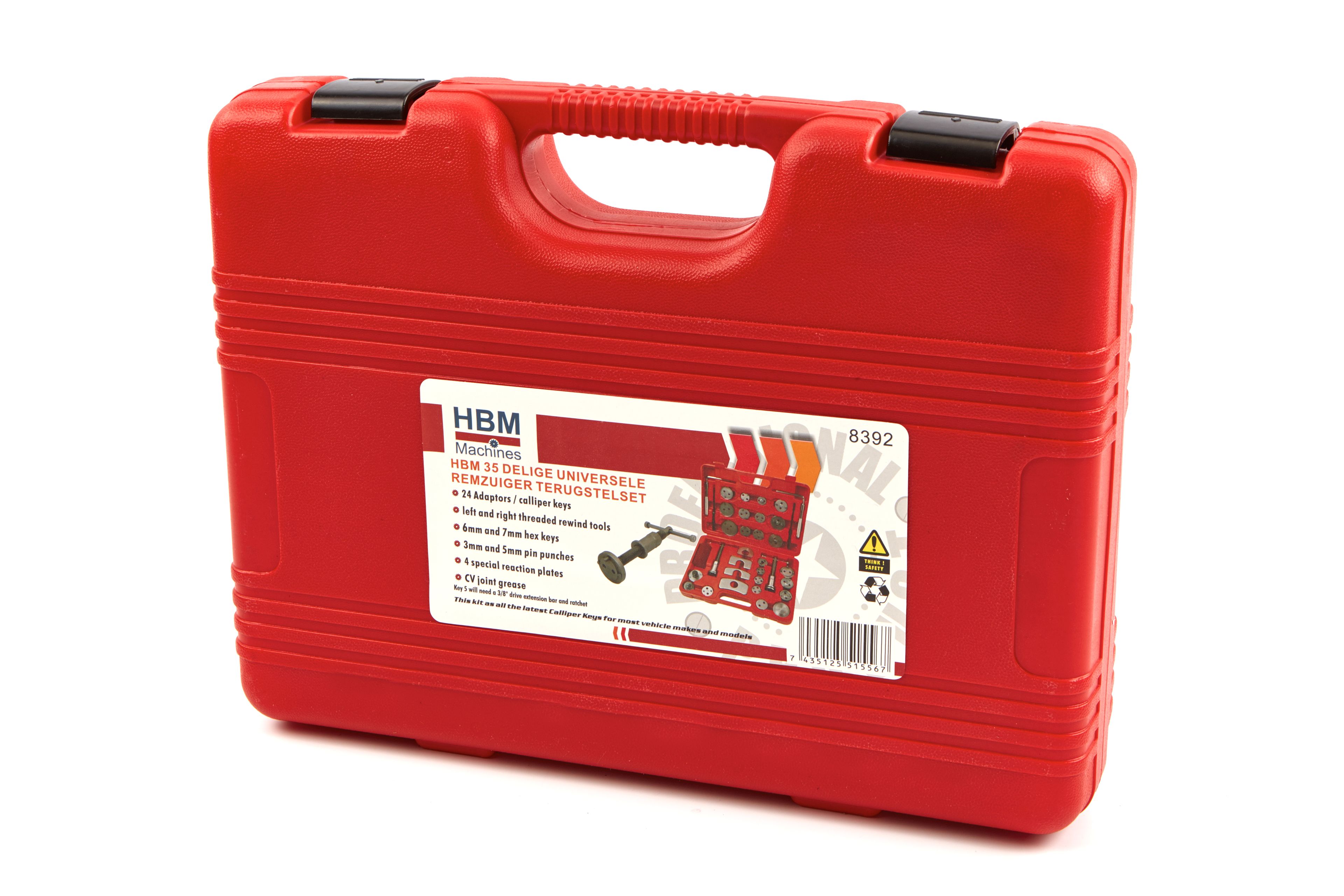 HBM Kit universel de remplacement de plaquettes de frein (35 pièces) Image 5