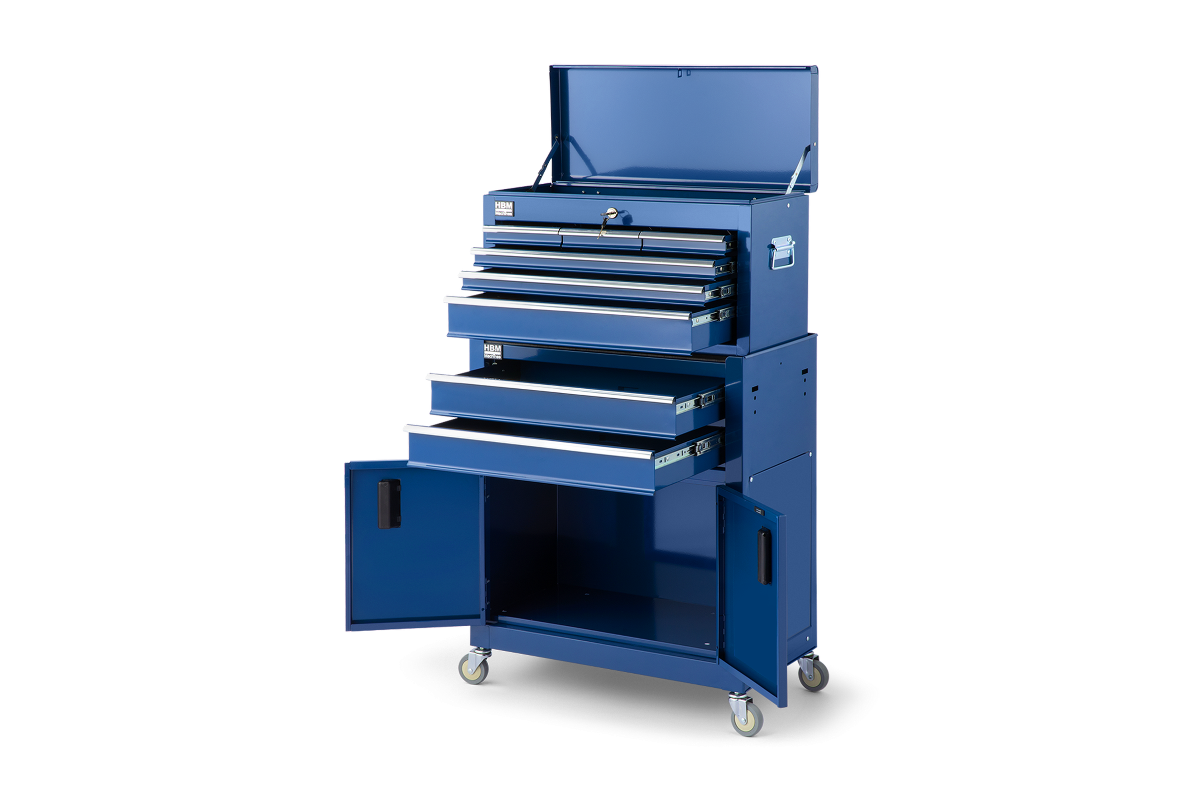 HBM Werkzeugwagen mit Schrankaufsatz, blau, Modell 2 Image 4