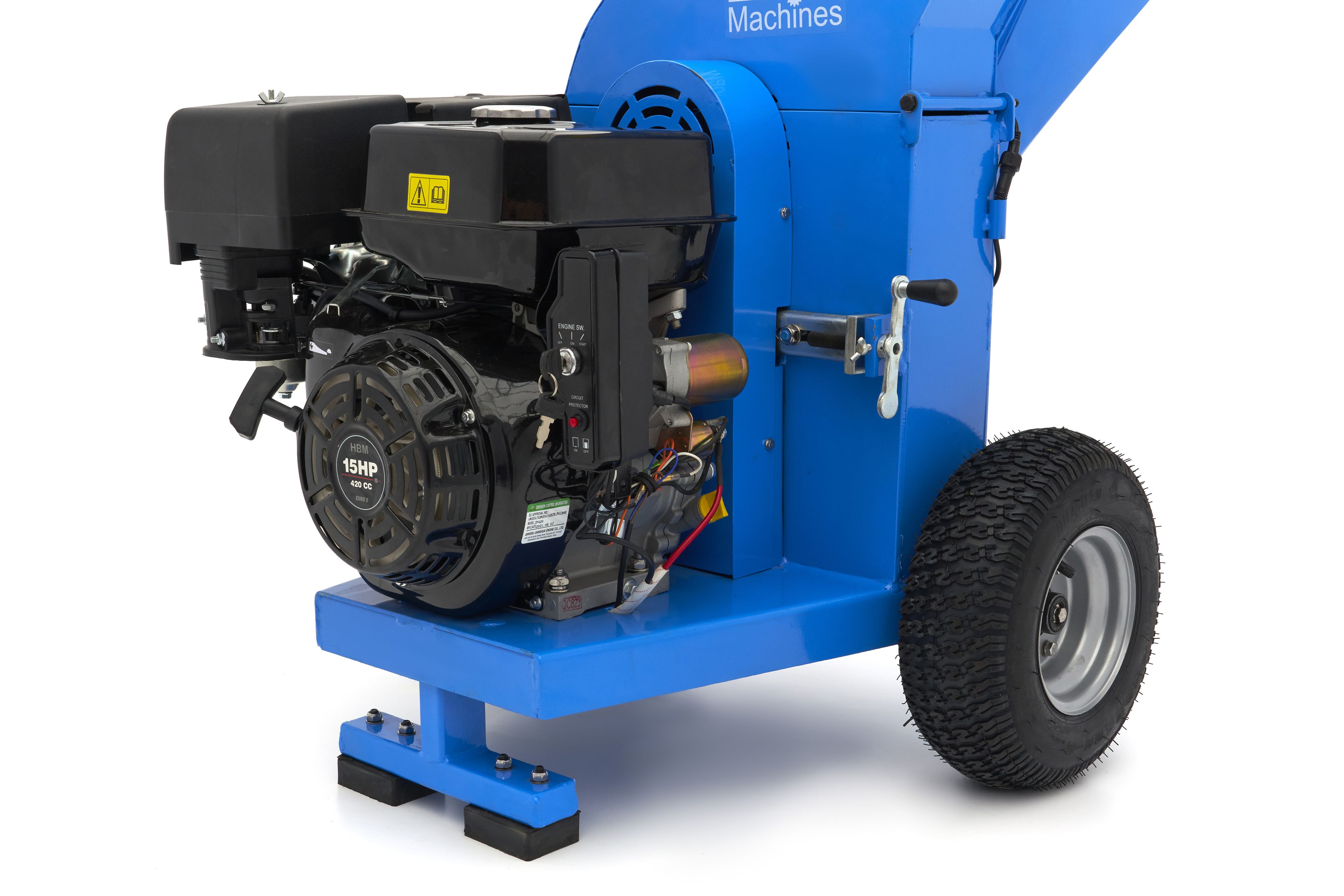 HBM professioneller 4-Takt 15 PS – 420 cm³ Benzin-Häcksler/Holzhäcksler mit Elektrostart Image 9