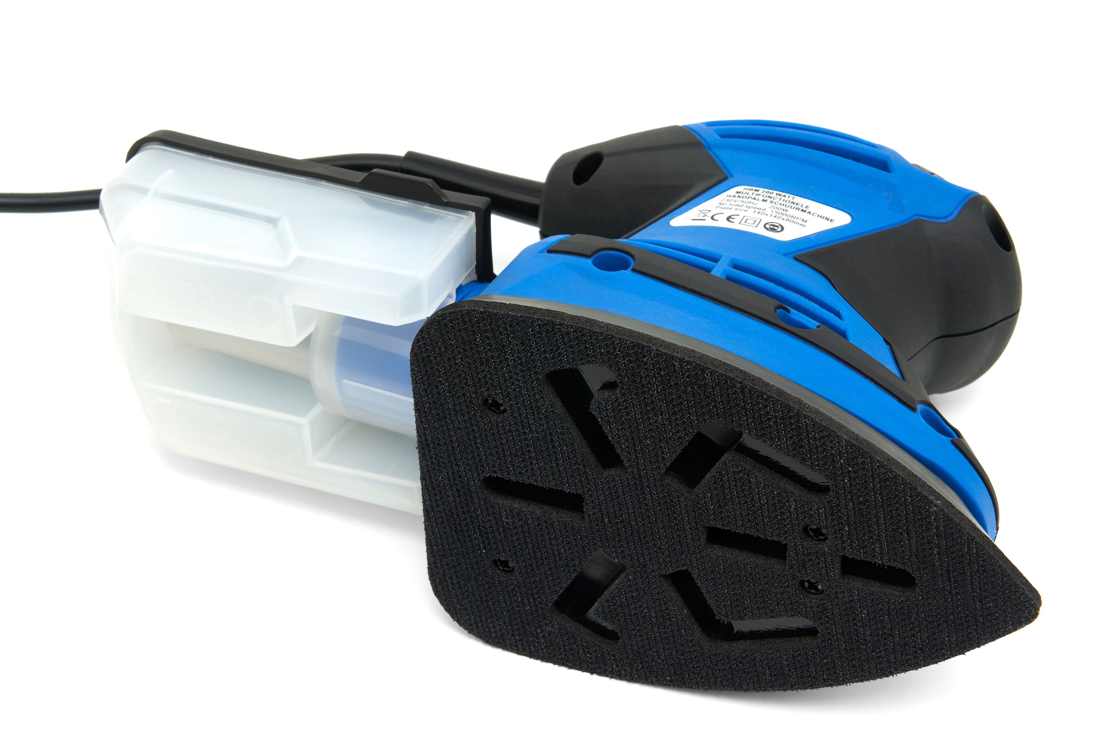 HBM 200 Vatios. Lijadora de palma multifuncional incluye 12 hojas de lija Image 4