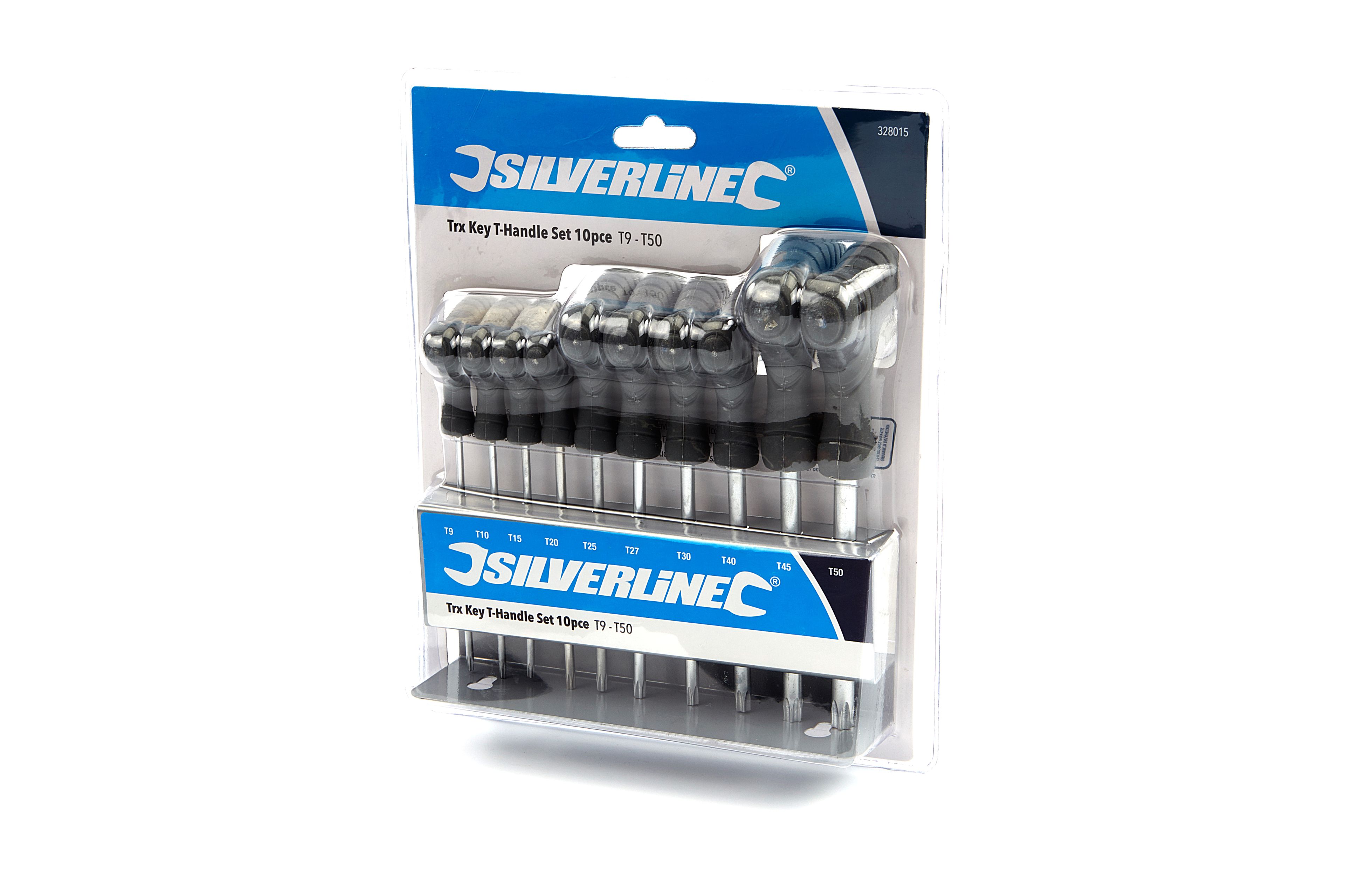 Silverline 10 Delige T-greep Torx Sleutel Set Image 5