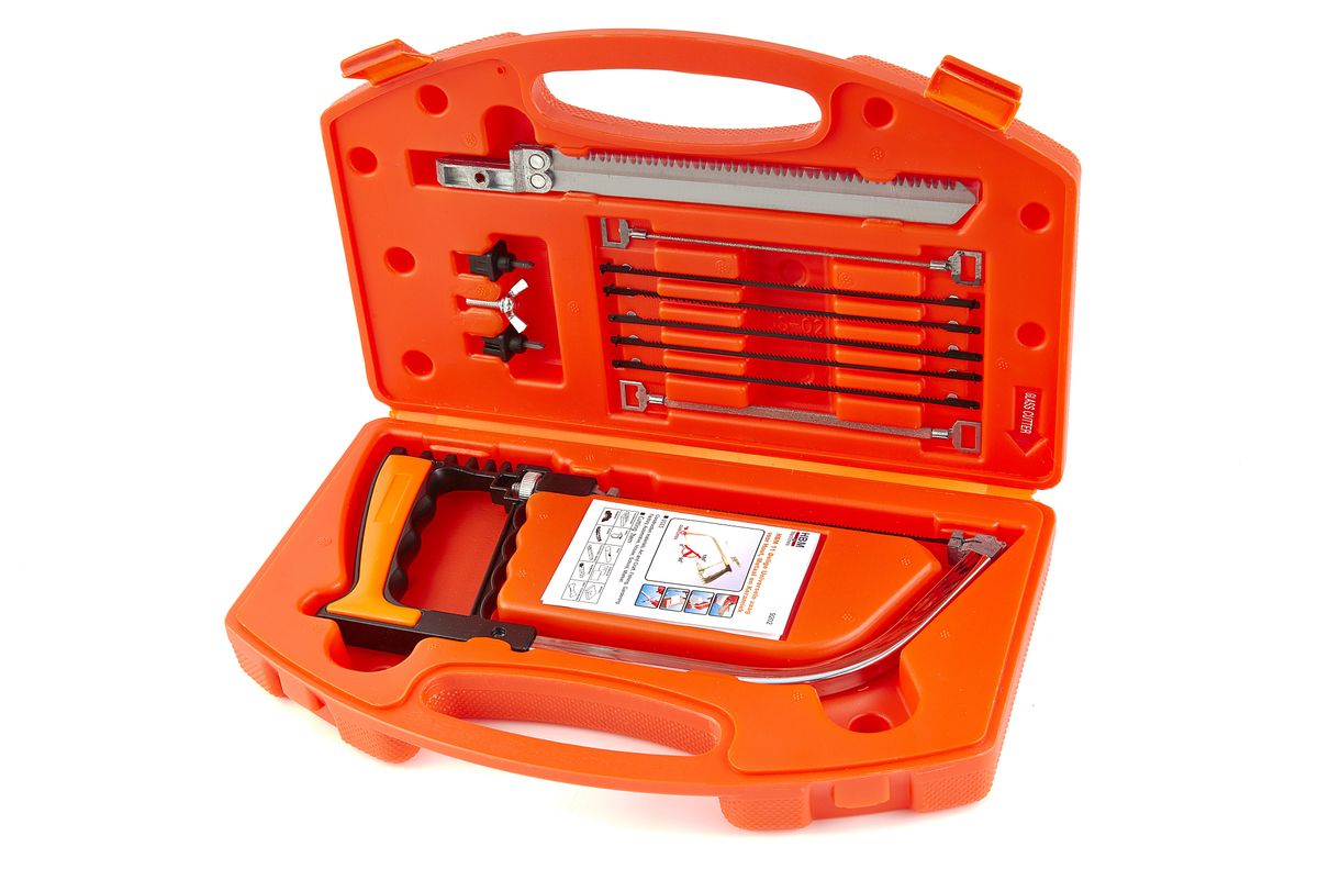 Sierra universal HBM de 11 piezas para madera, metal y cerámica