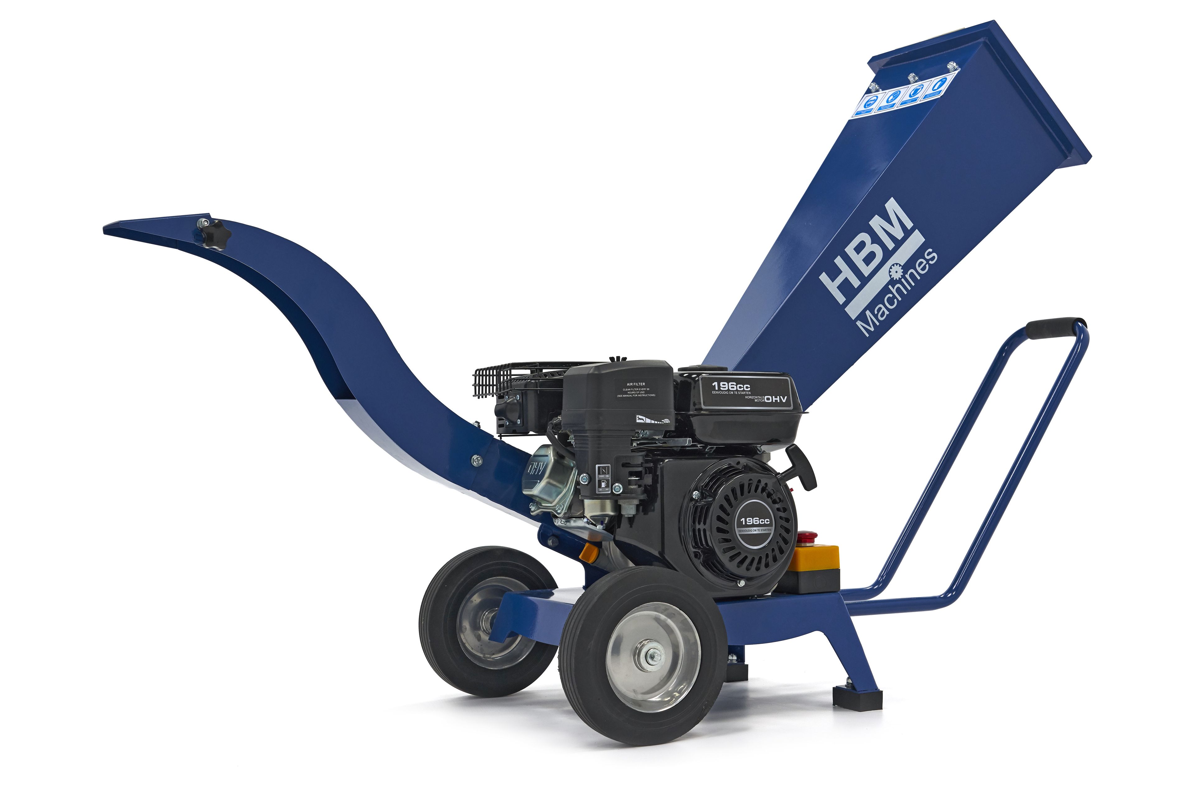 HBM Benzine hakselaar - houtversnipperaar 4 Takt 6.5 PK - 196 cc Image 7